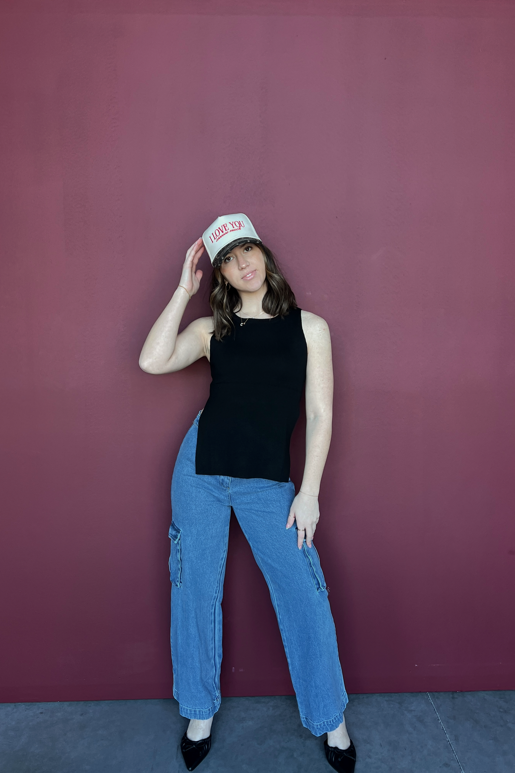Mallory Denim Cargo Pants