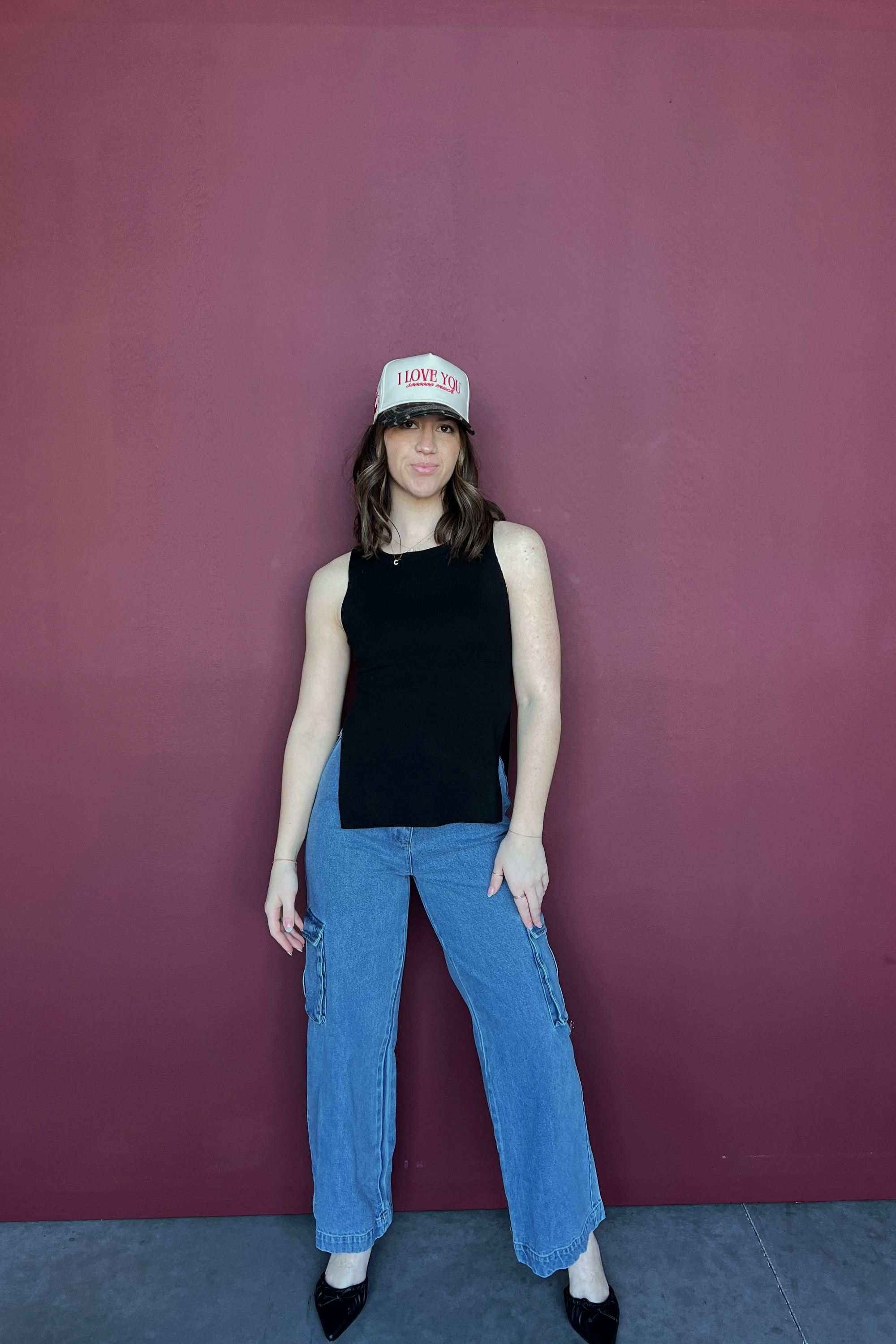 Mallory Denim Cargo Pants