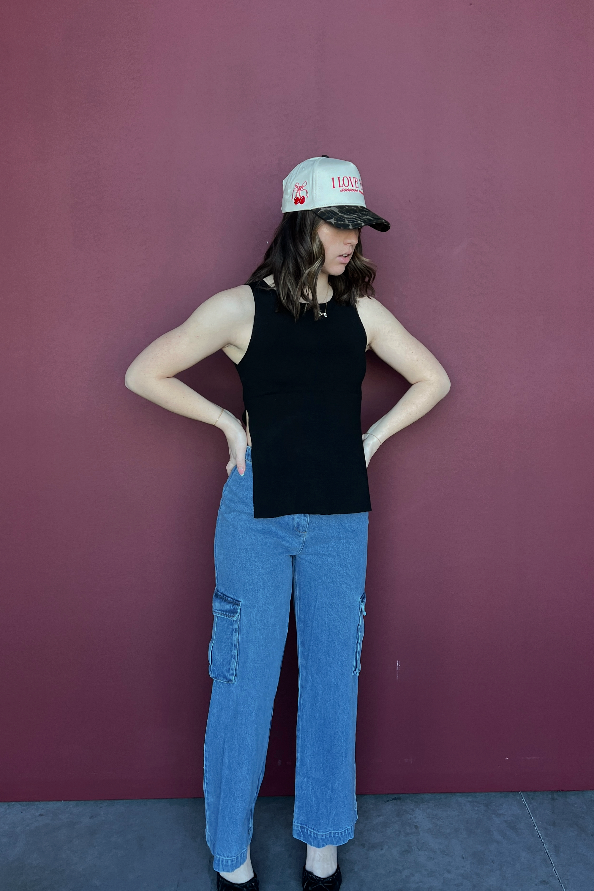 Mallory Denim Cargo Pants