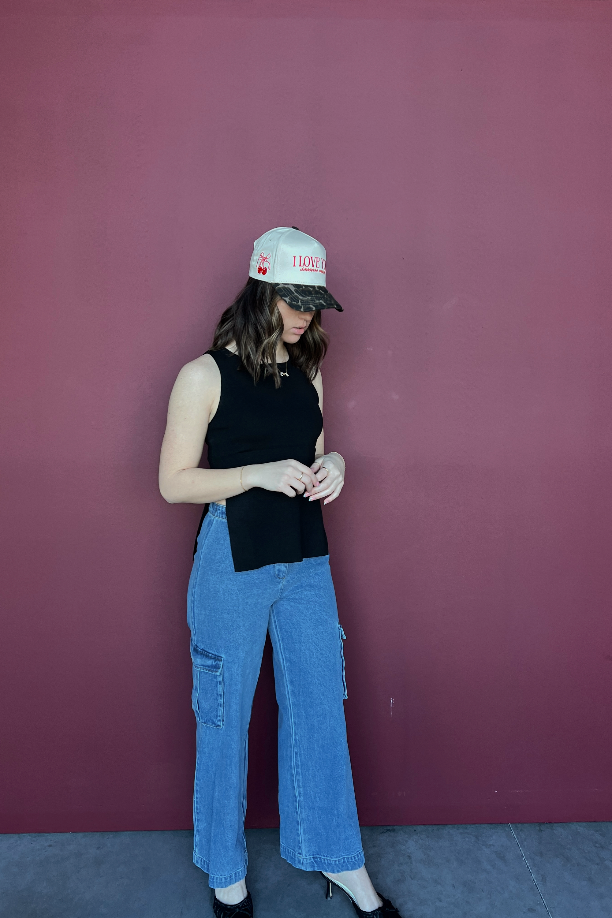 Mallory Denim Cargo Pants