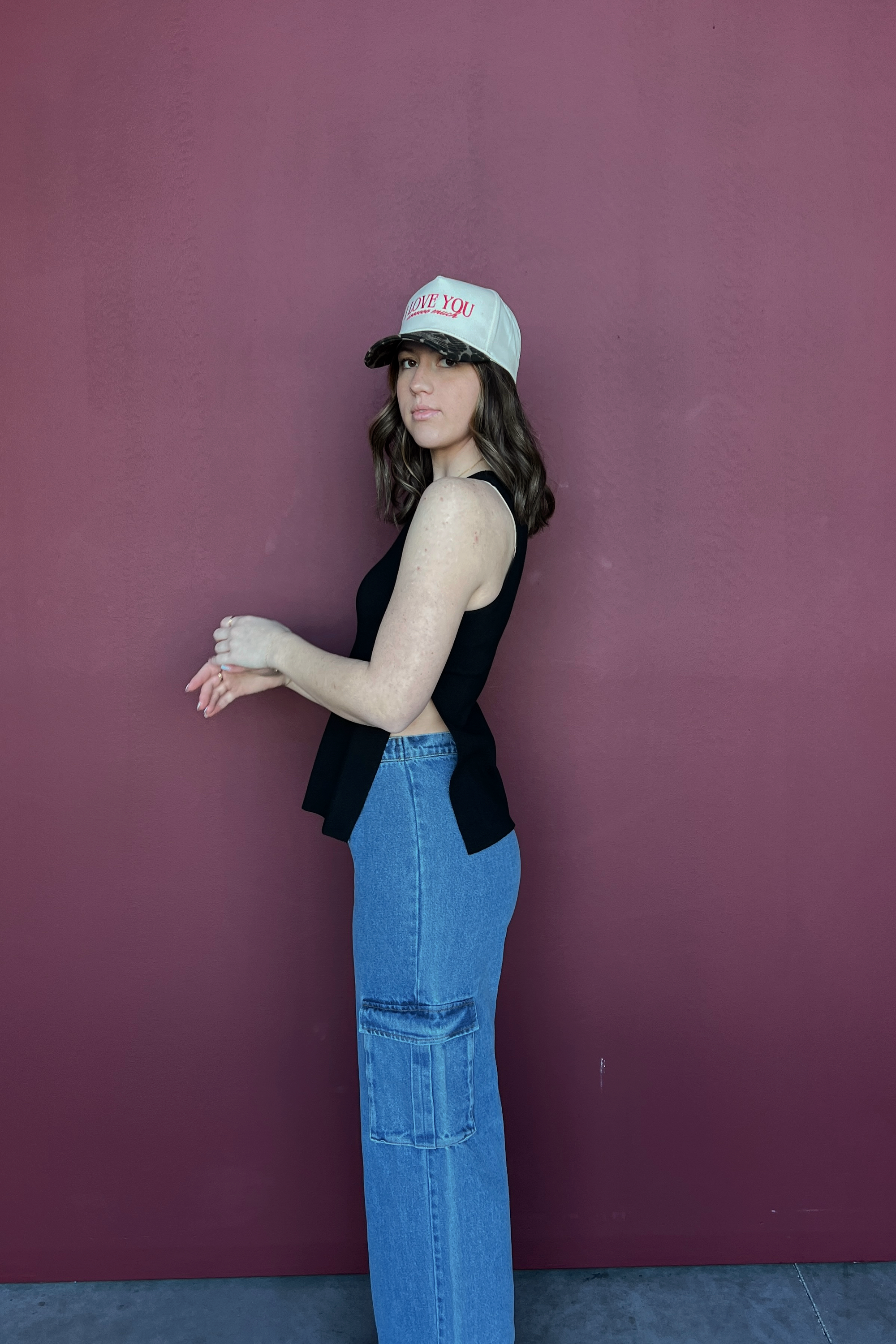 Mallory Denim Cargo Pants