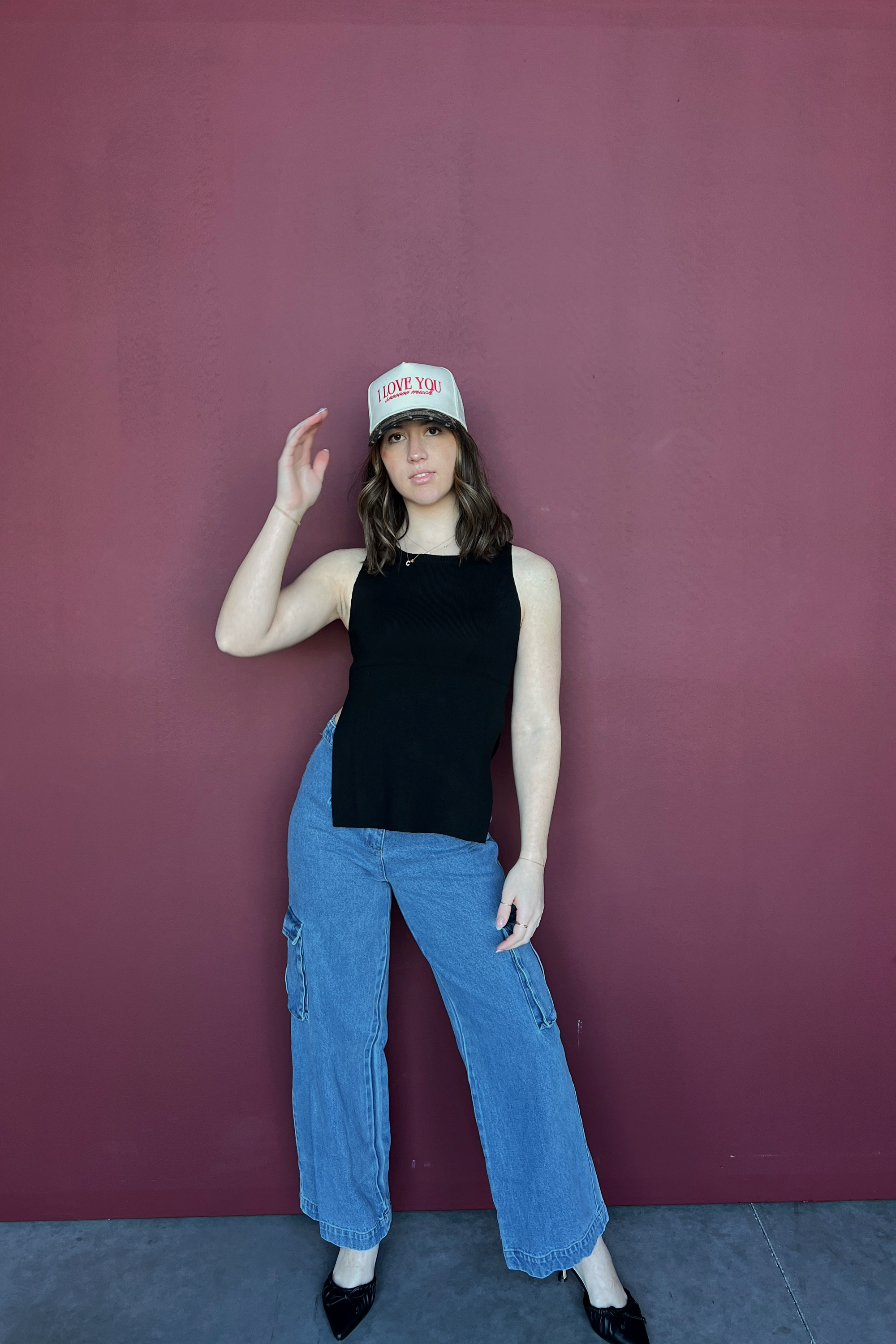 Mallory Denim Cargo Pants