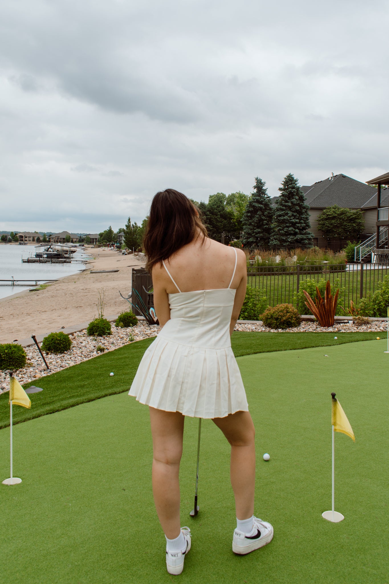 Kenzi Pleated Mini Dress