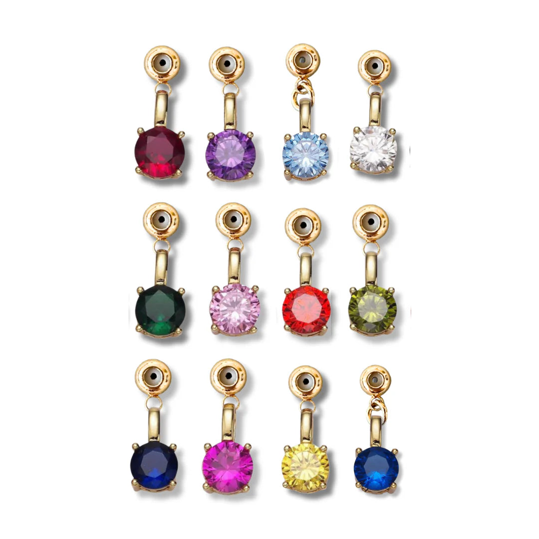 Gold Birthstone Grip Charms