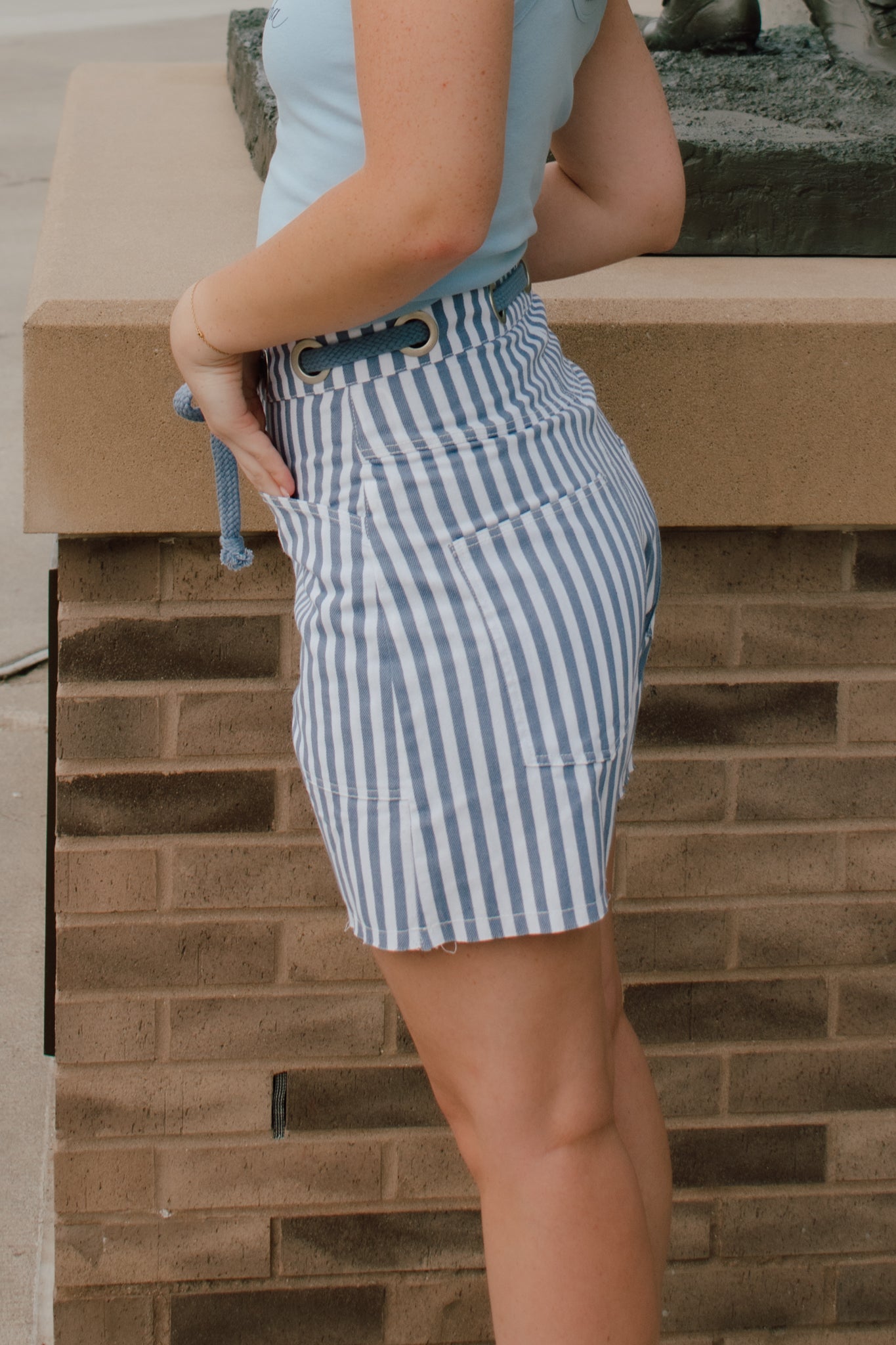 Griffin High Rise Denim Shorts