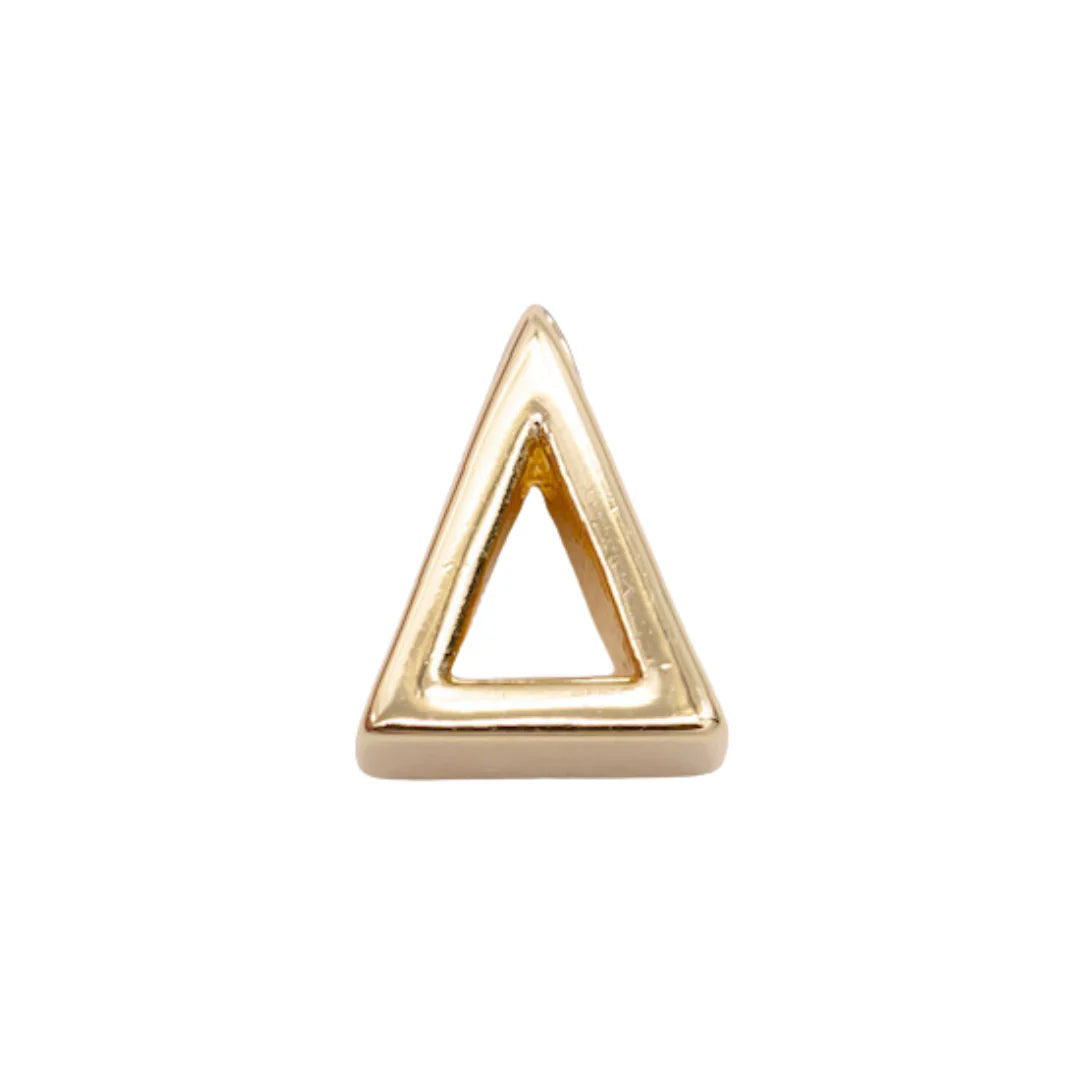 Gold Greek Letter Slide Charms