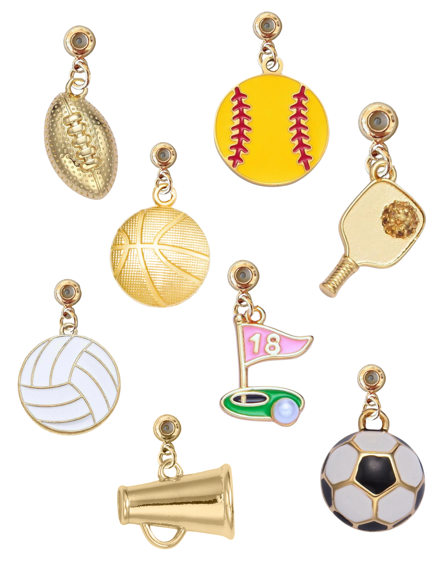 Gold Sport Grip Charms