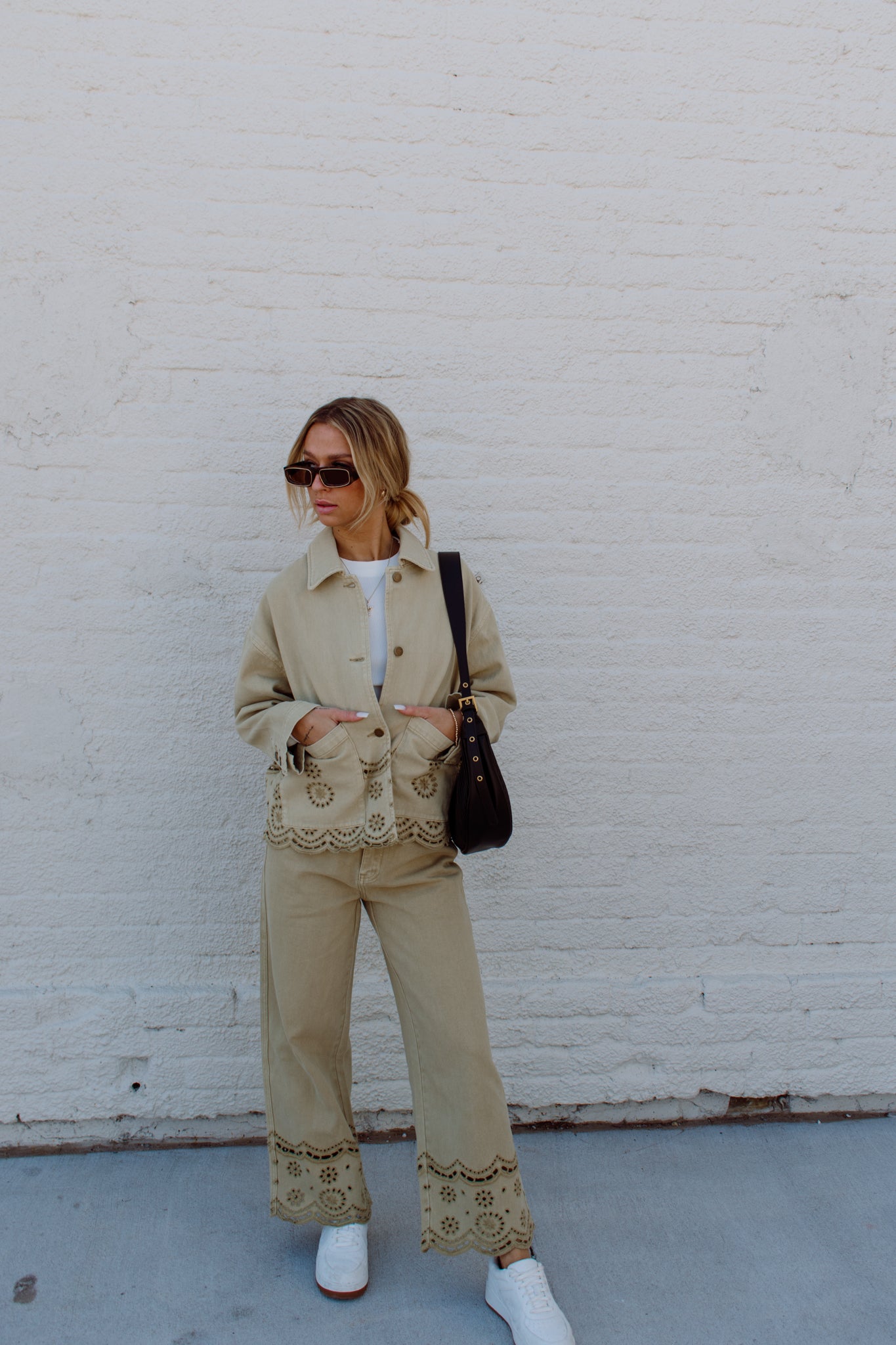 Doily Denim Pants
