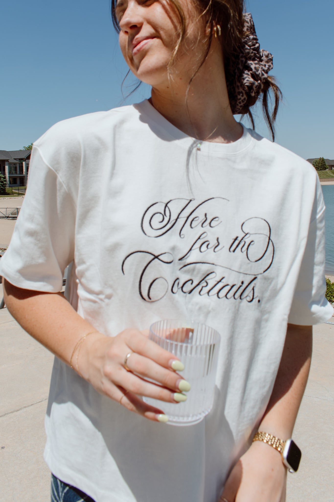 Here for the Cocktails Graphic Tee