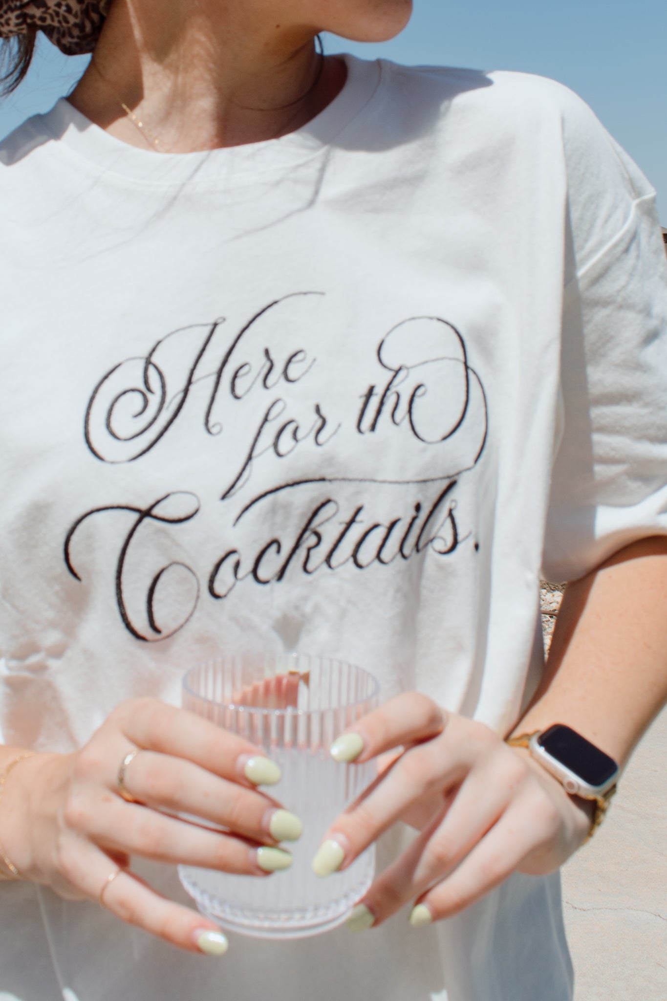 Here for the Cocktails Graphic Tee