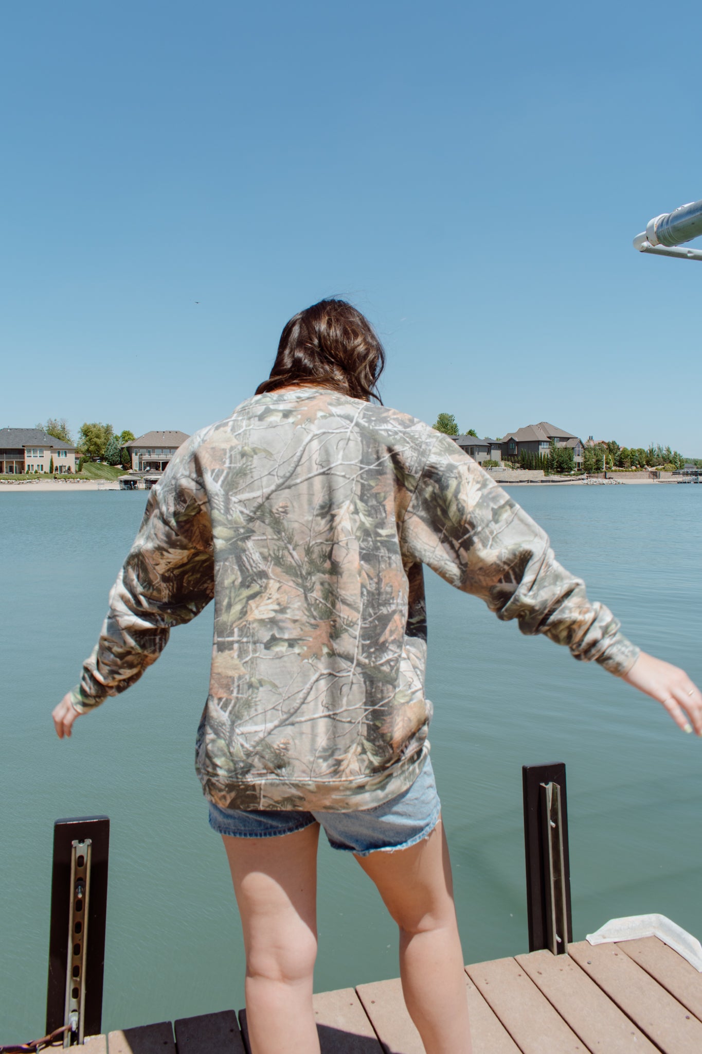 Nebraska Huskers Camo Crewneck