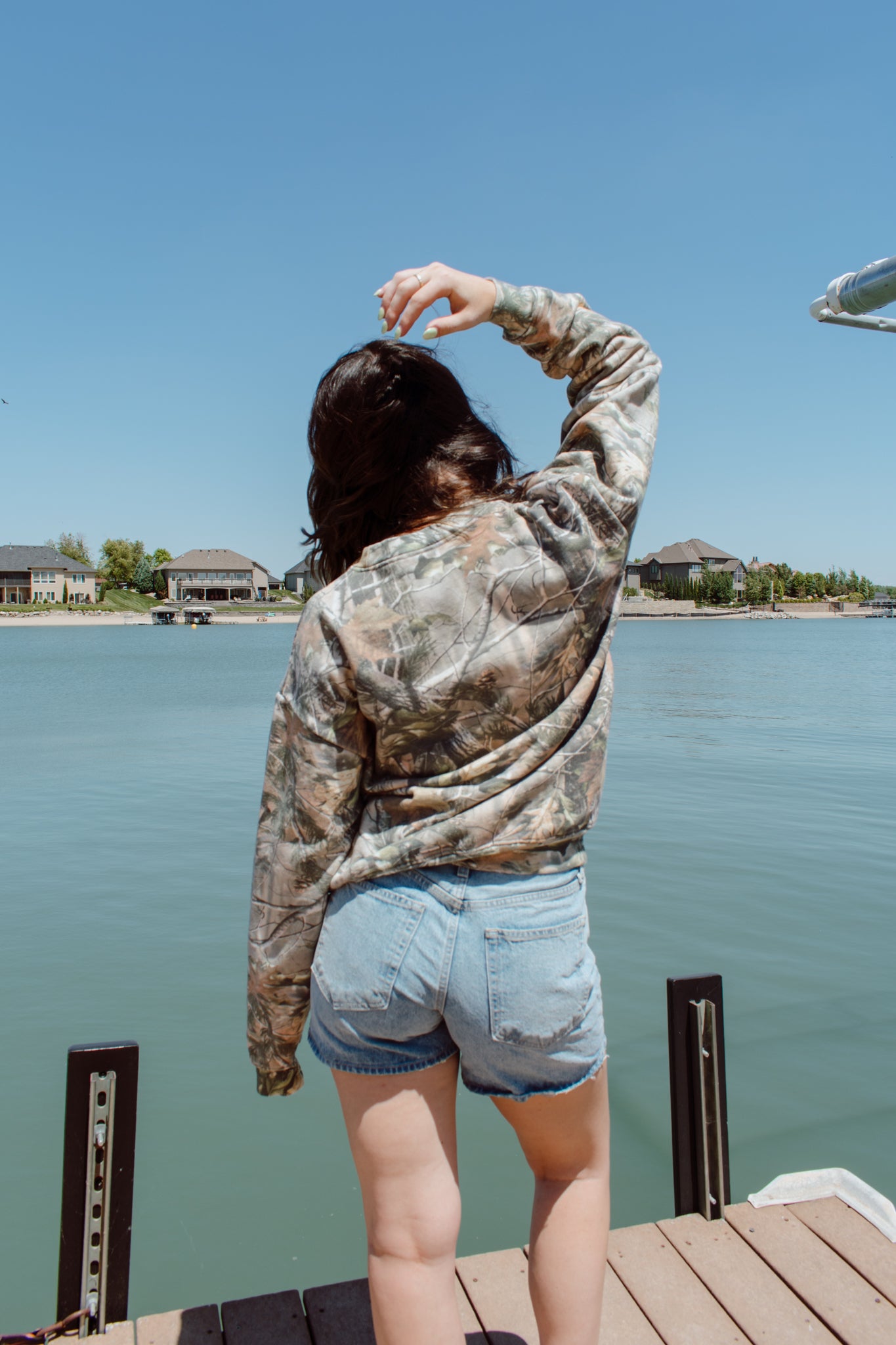Nebraska Huskers Camo Crewneck