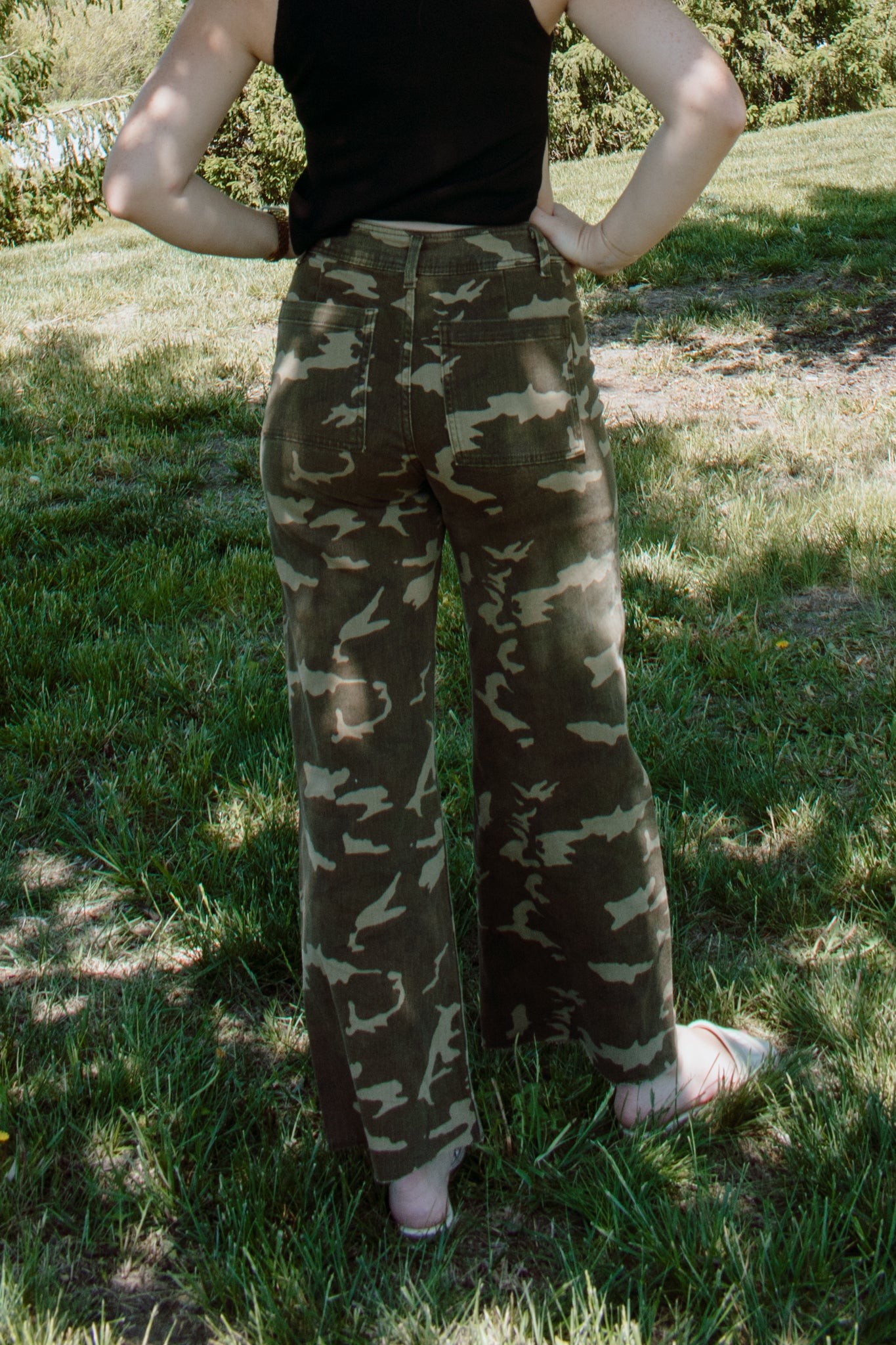 Chanel Camo Jeans