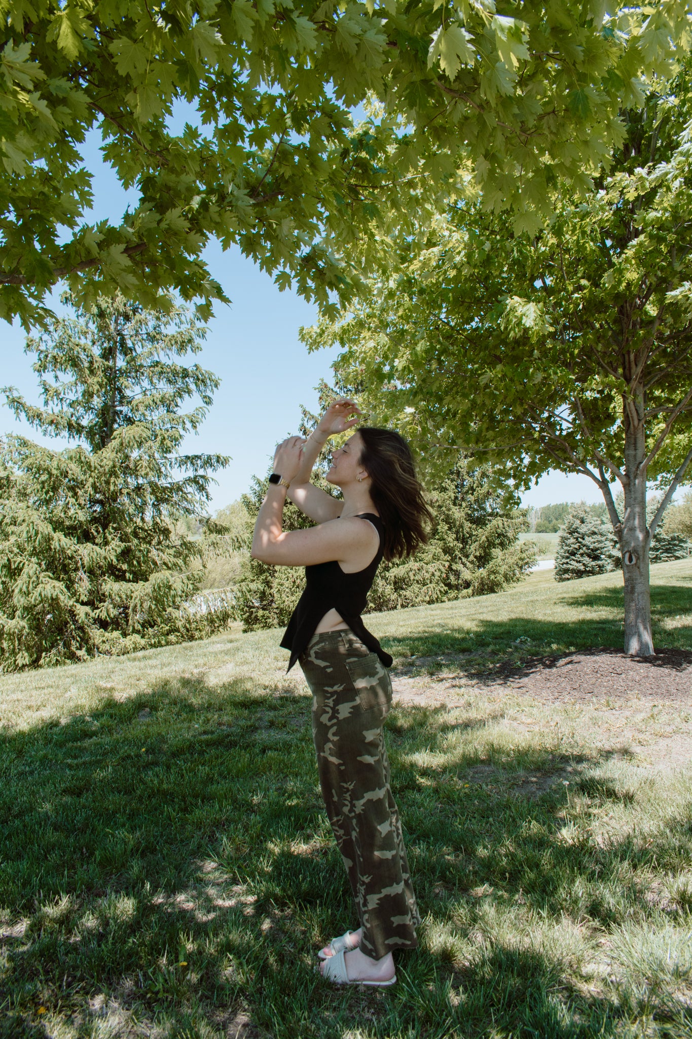Chanel Camo Jeans