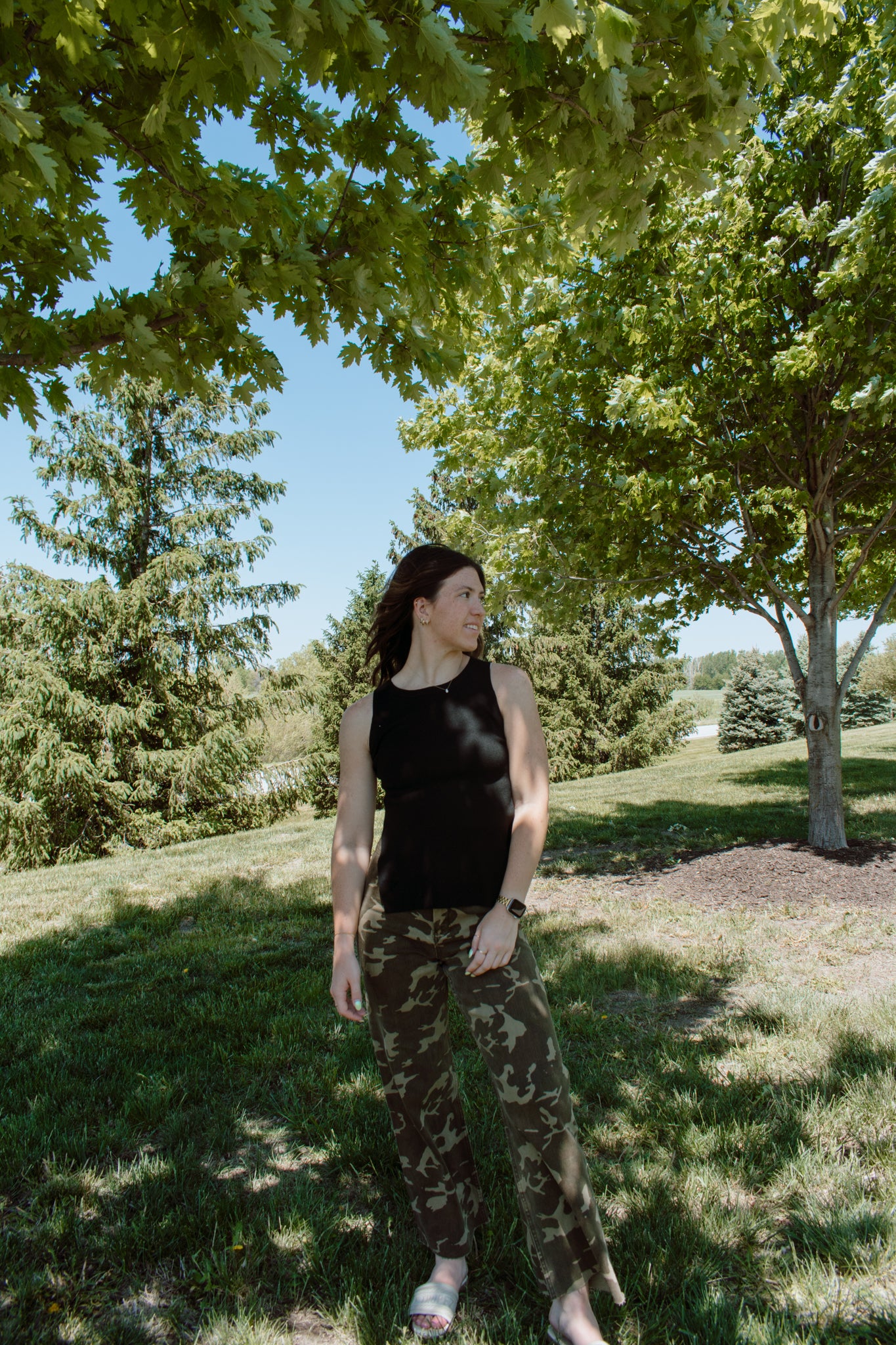 Chanel Camo Jeans