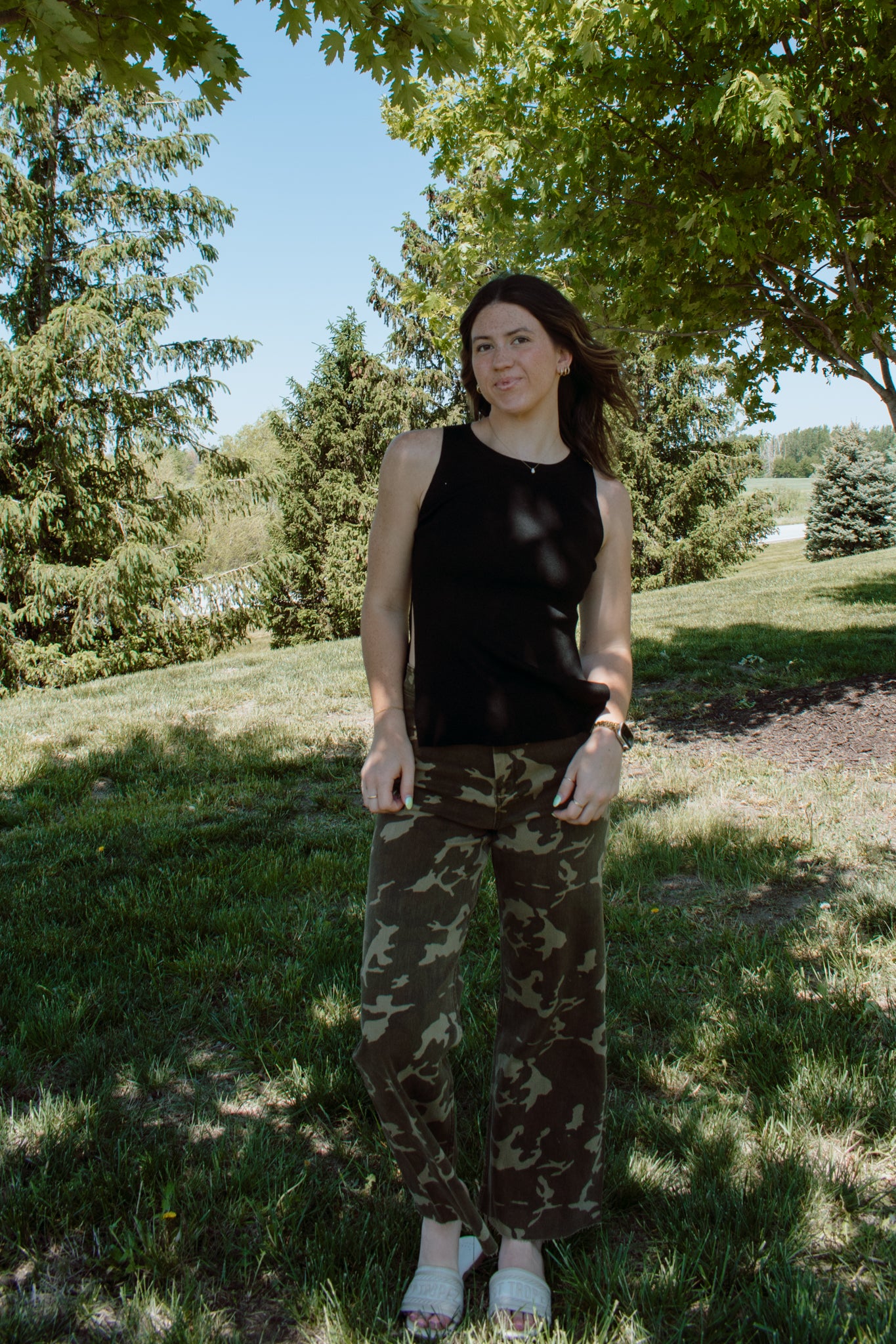 Chanel Camo Jeans