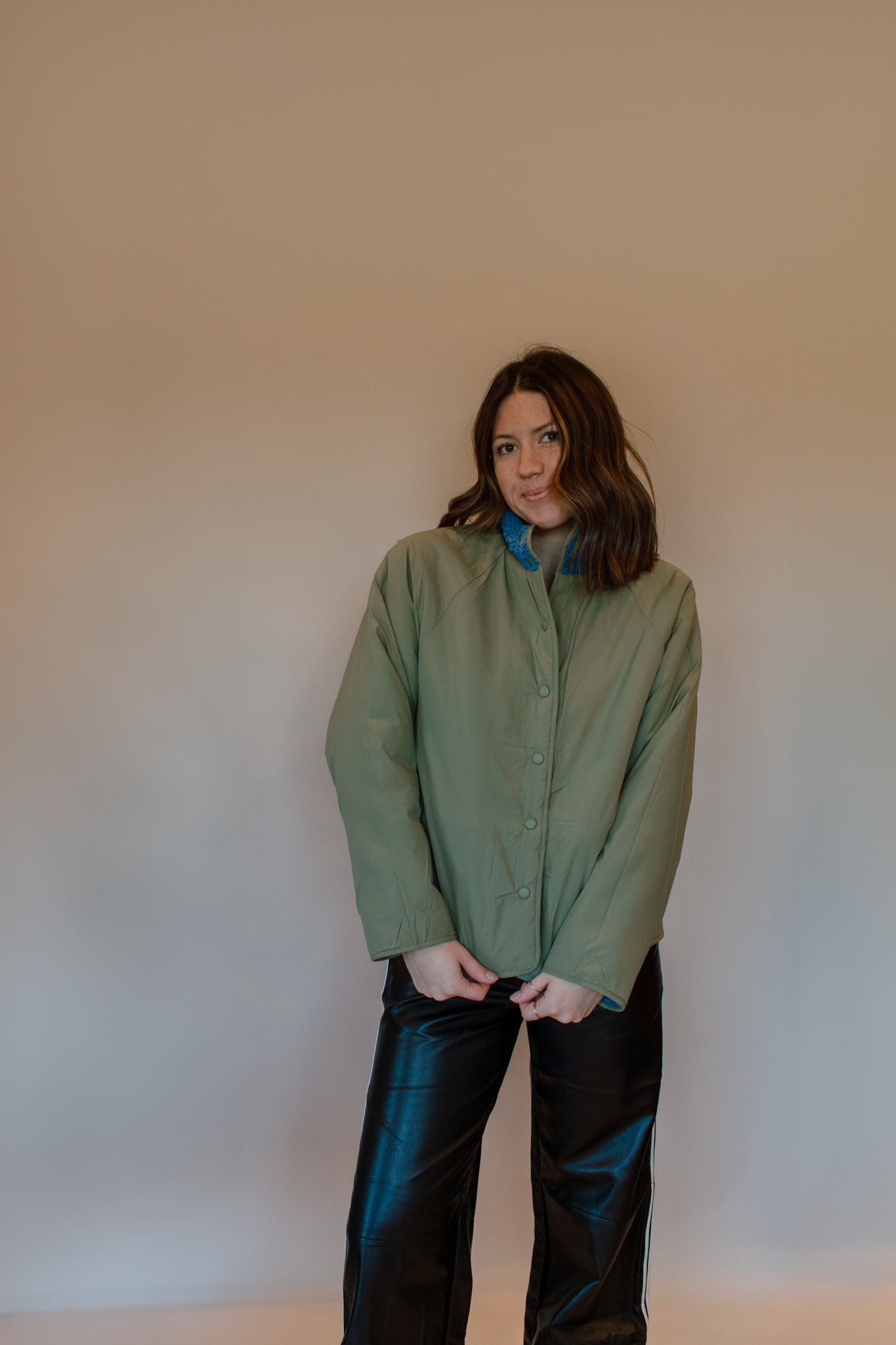 Winter Blues Reversible Sherpa