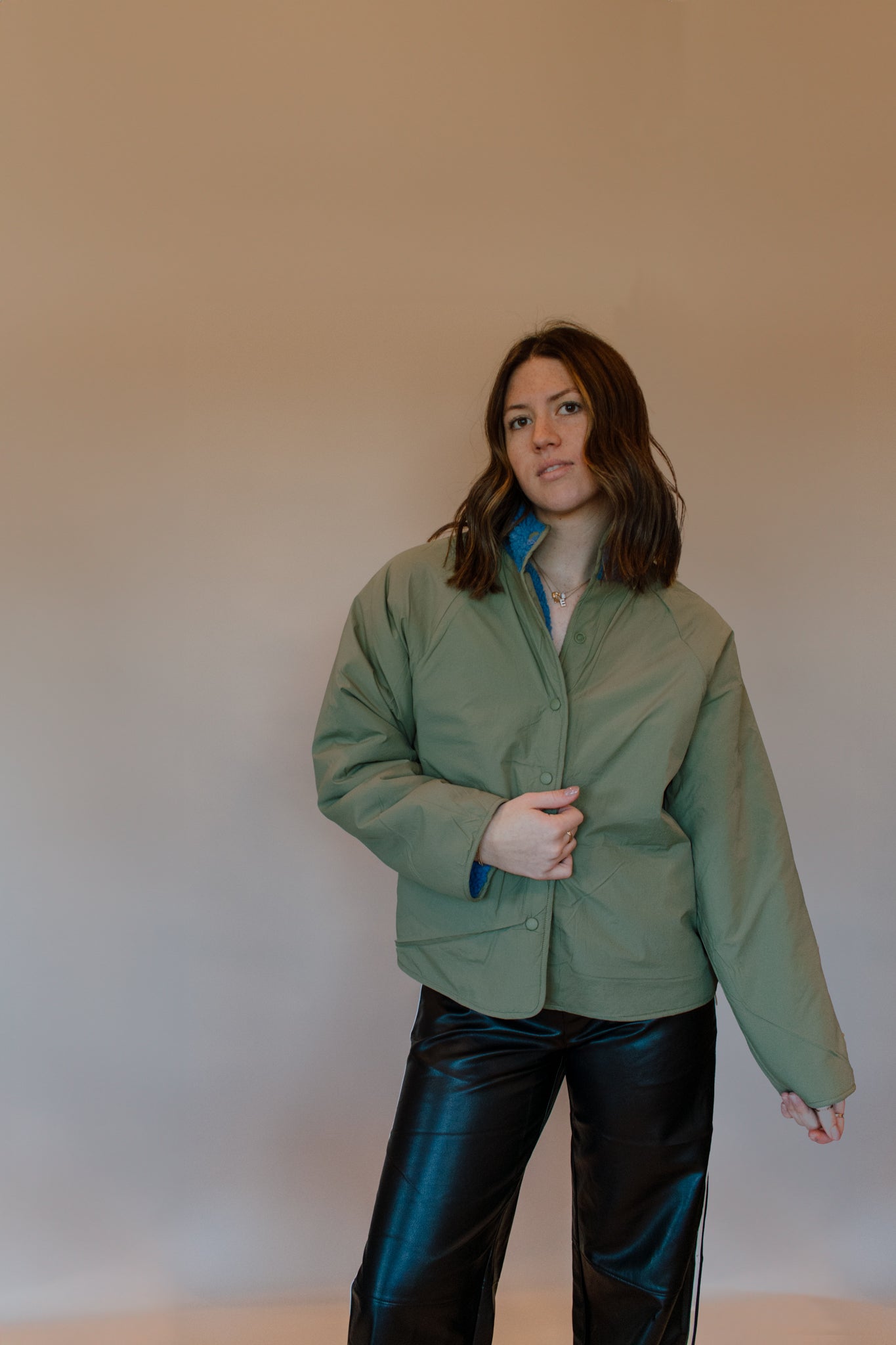 Winter Blues Reversible Sherpa