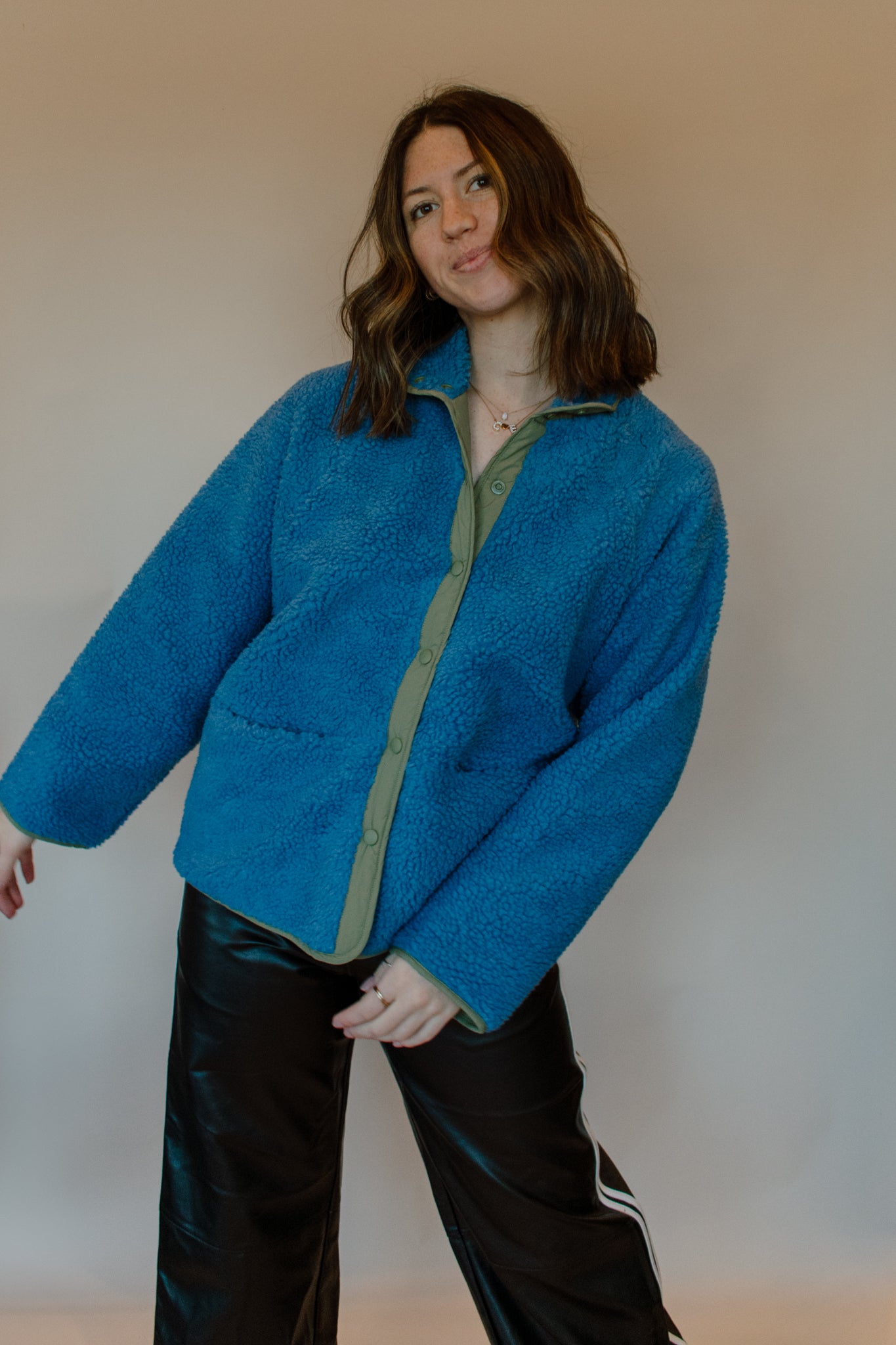 Winter Blues Reversible Sherpa