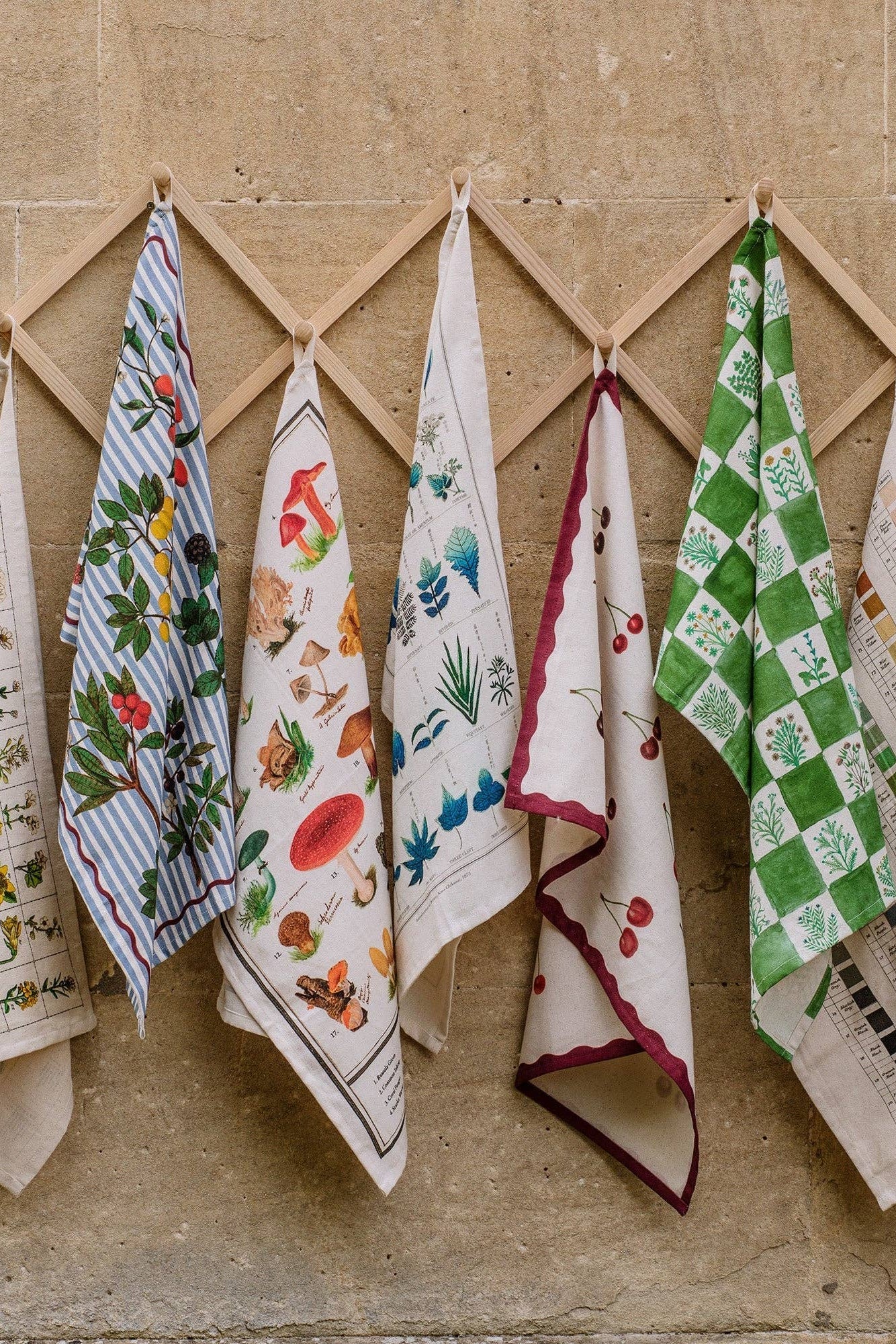 Organic Cotton Tea Towel - Cherries