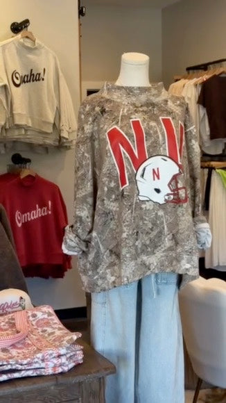 Husker Weekend Mock Neck Sweatshirt