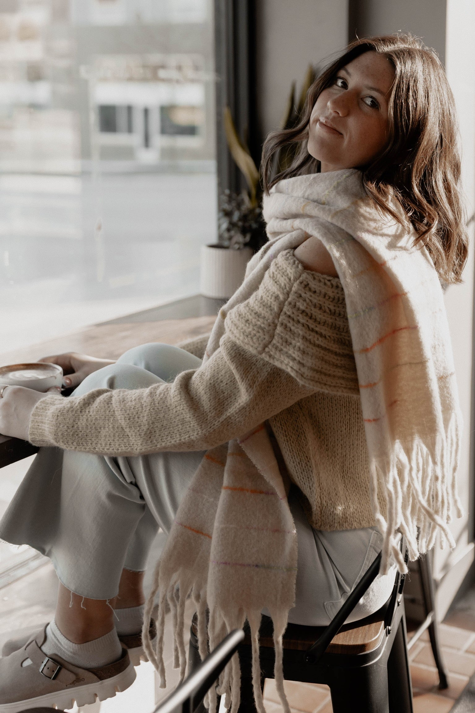 Chunky Speckled Scarf