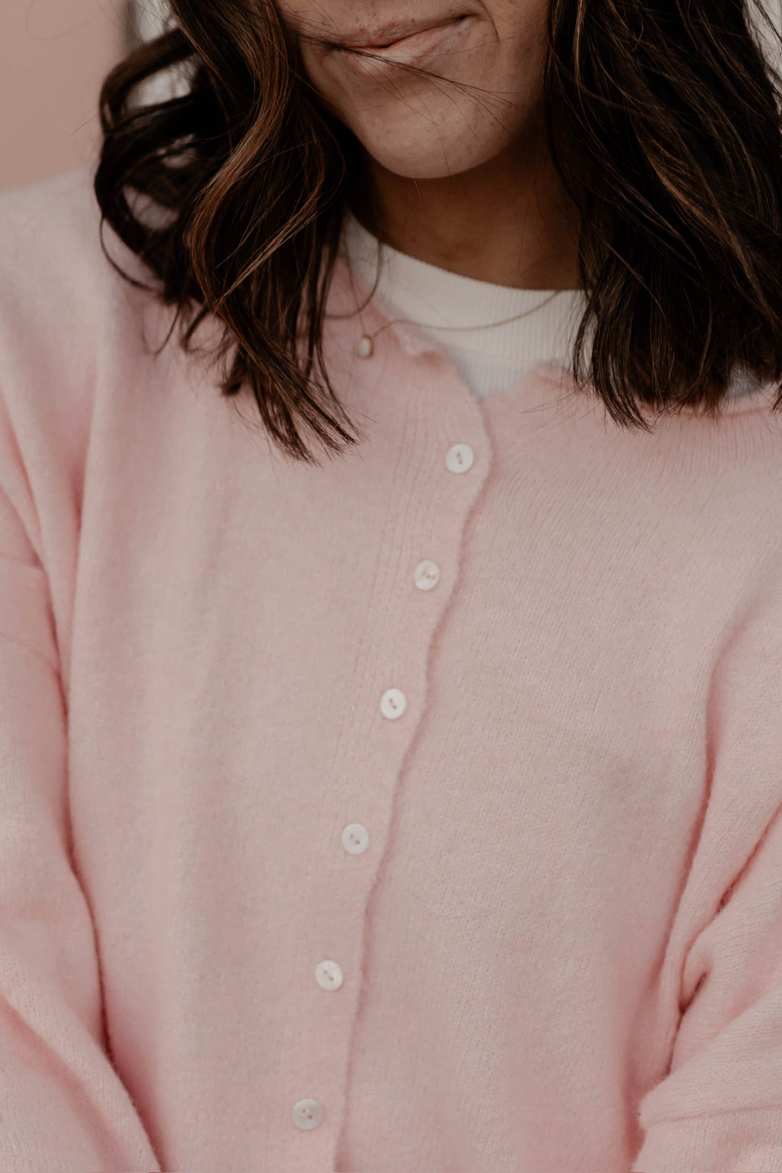 Piper Cardigan | Baby Pink