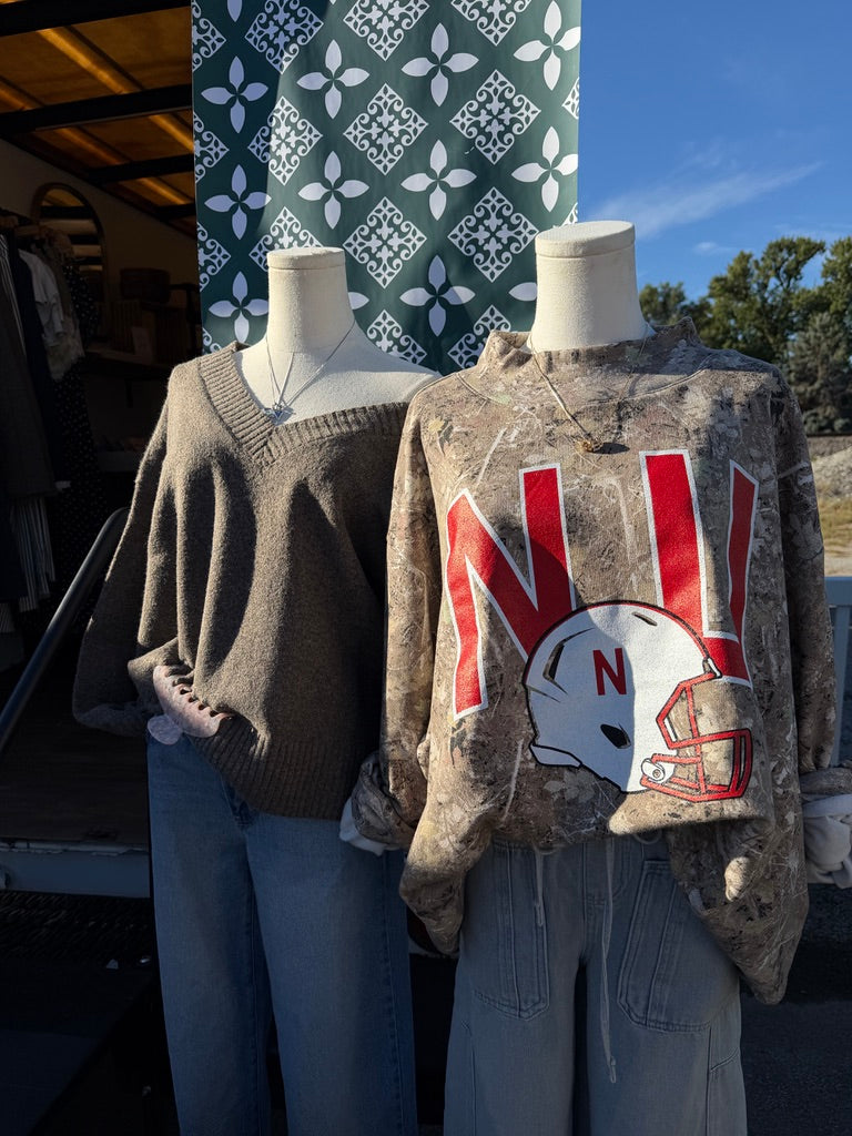 Husker Weekend Mock Neck Sweatshirt