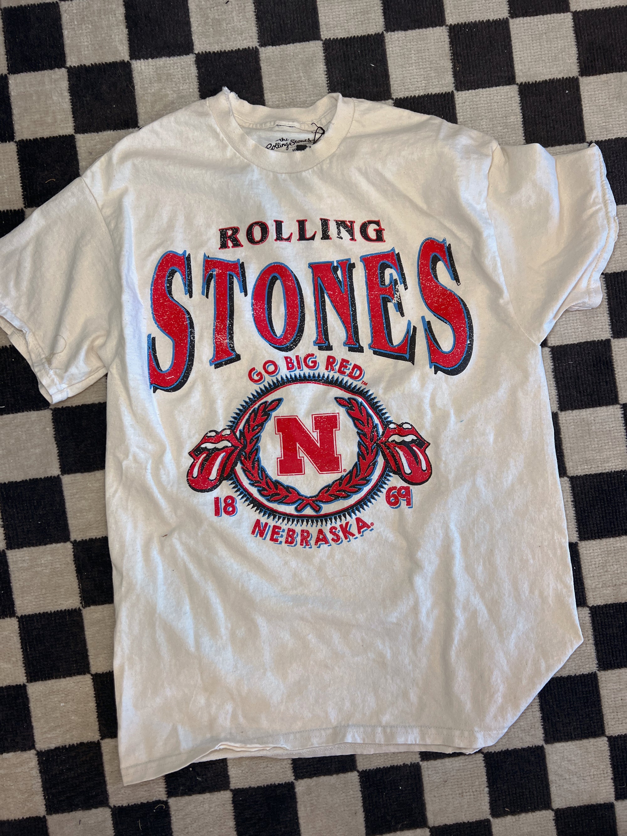 Huskers x Rolling Stones College Seal Tee