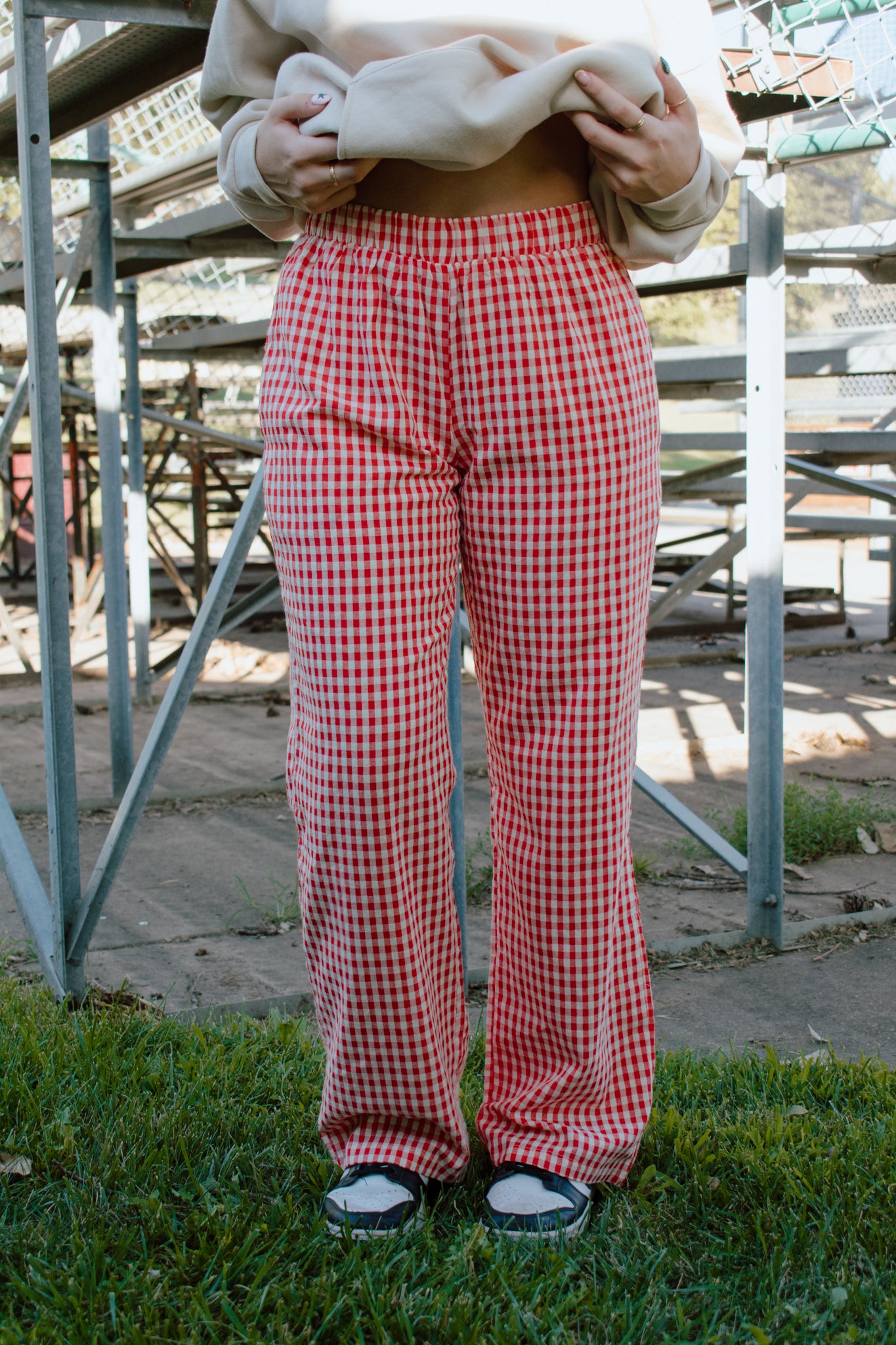 Maggie Relaxed Gingham Pants