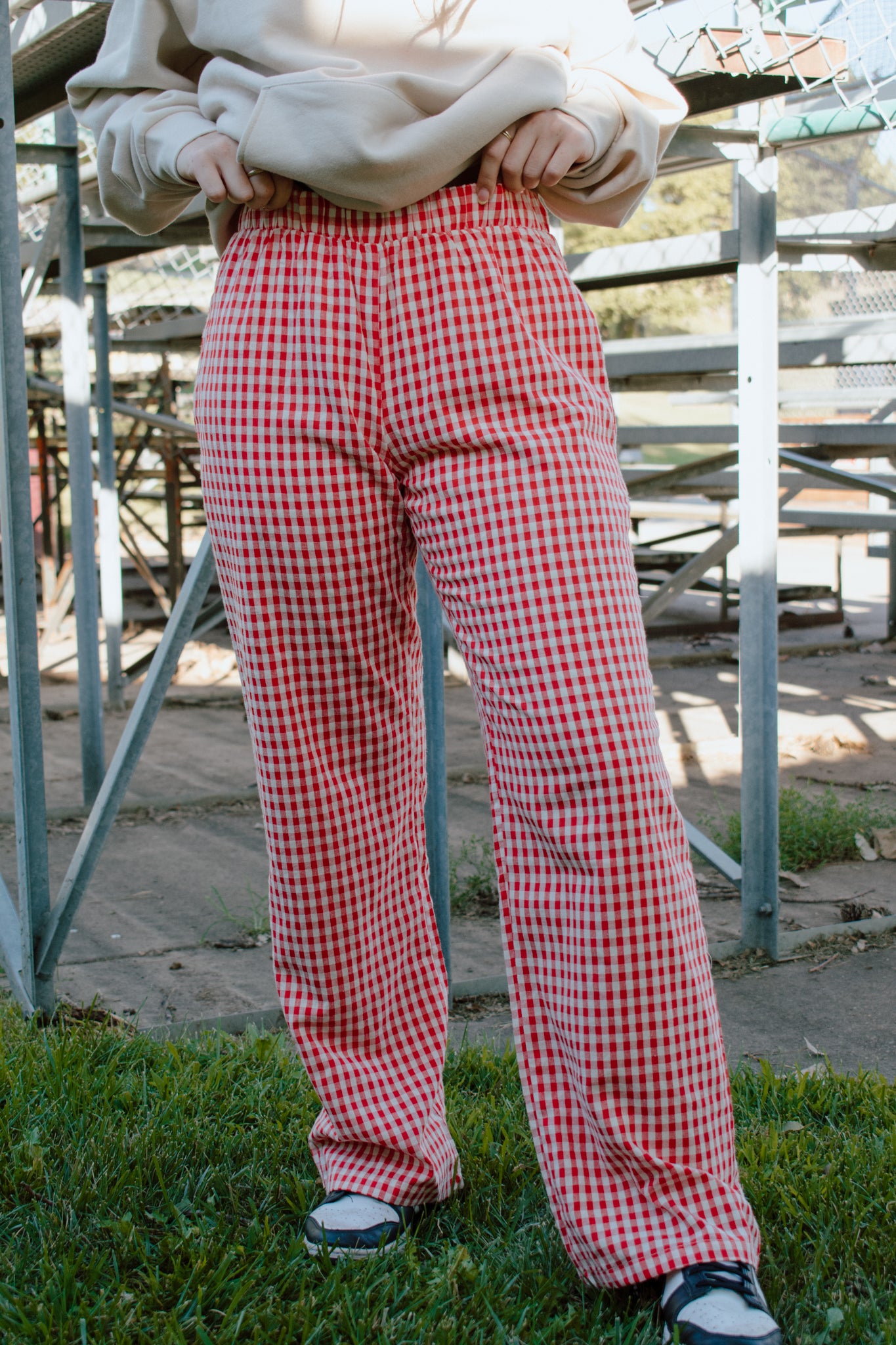 Maggie Relaxed Gingham Pants