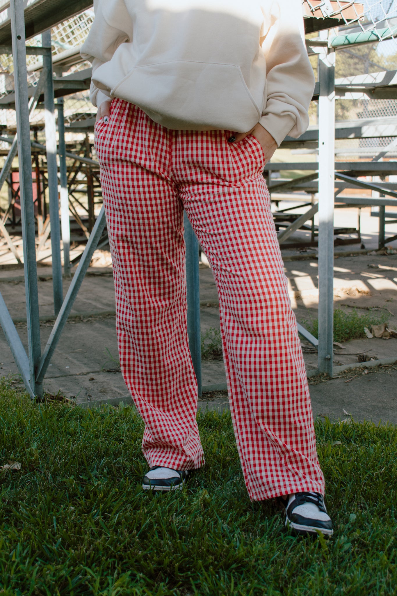 Maggie Relaxed Gingham Pants