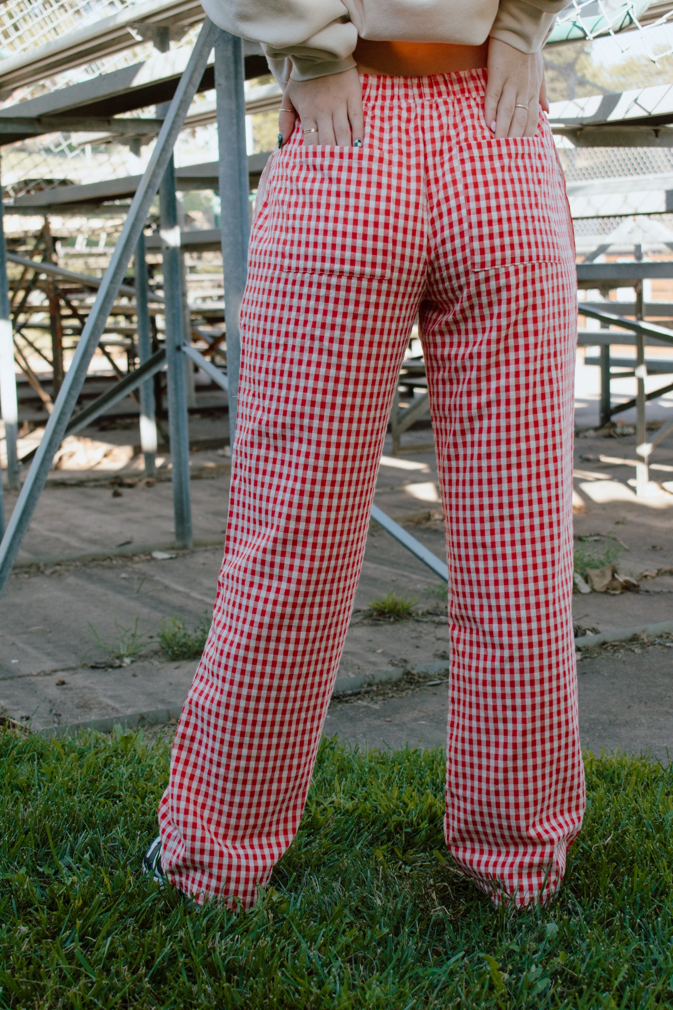 Maggie Relaxed Gingham Pants