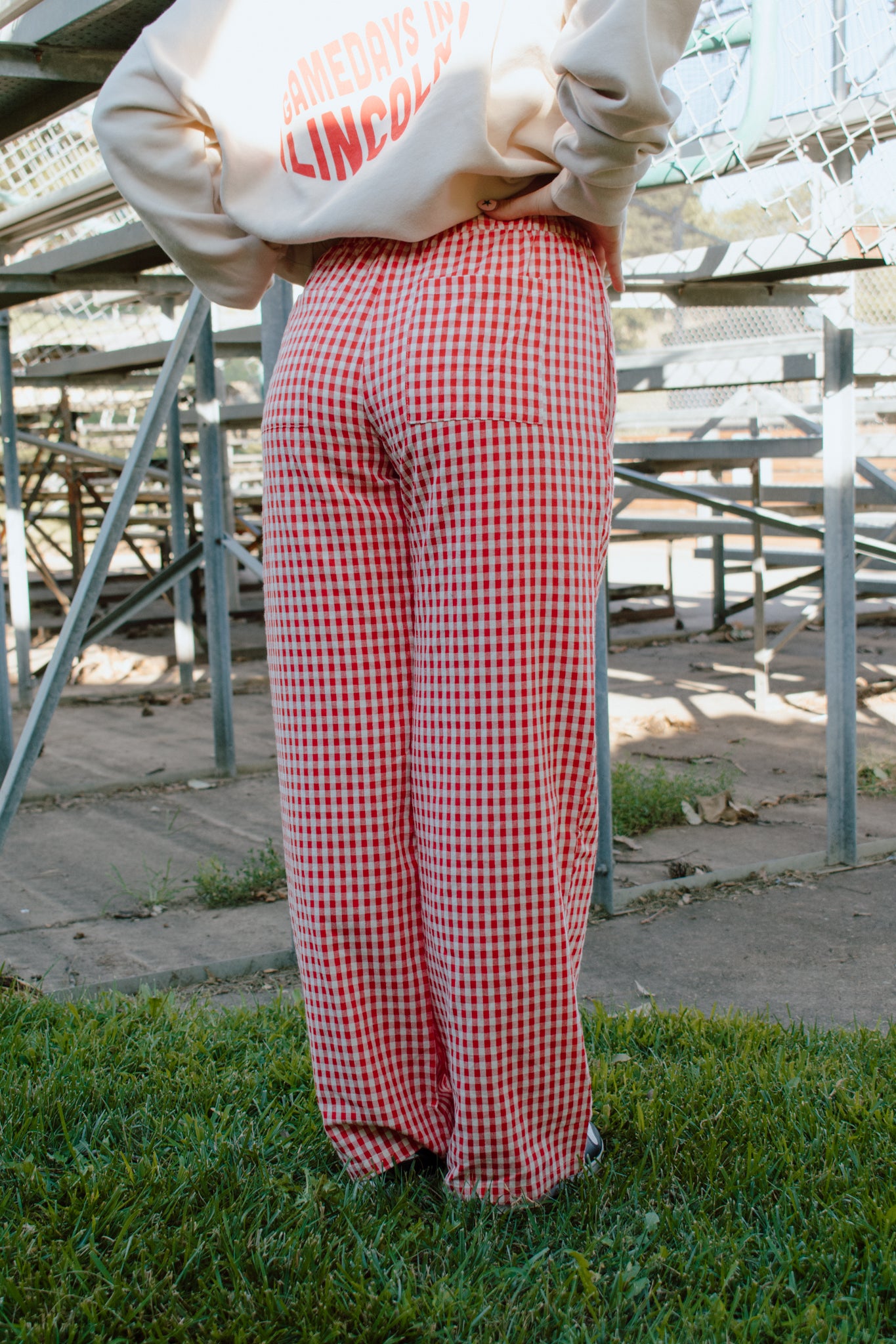 Maggie Relaxed Gingham Pants