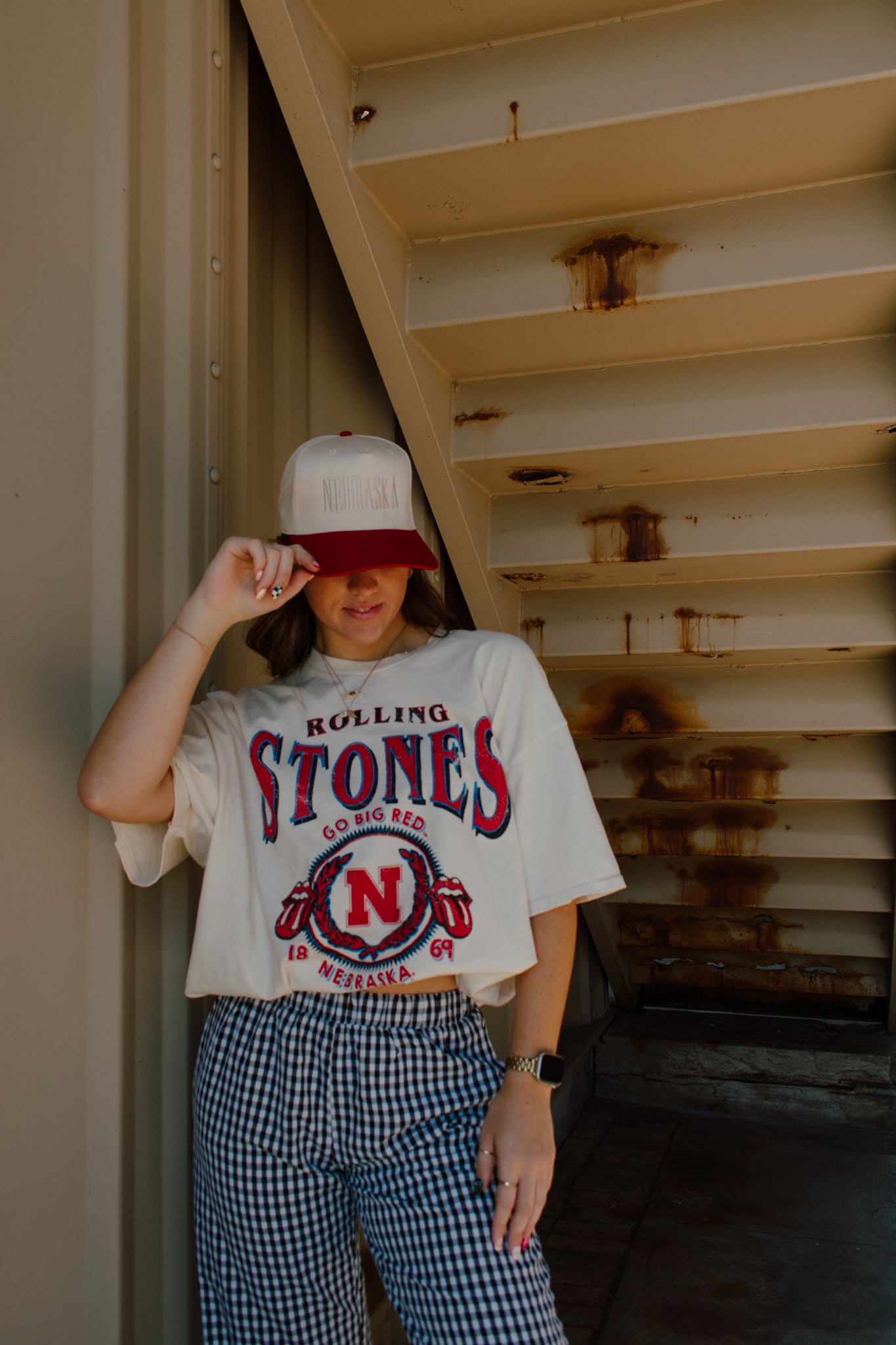 Huskers x Rolling Stones College Seal Tee