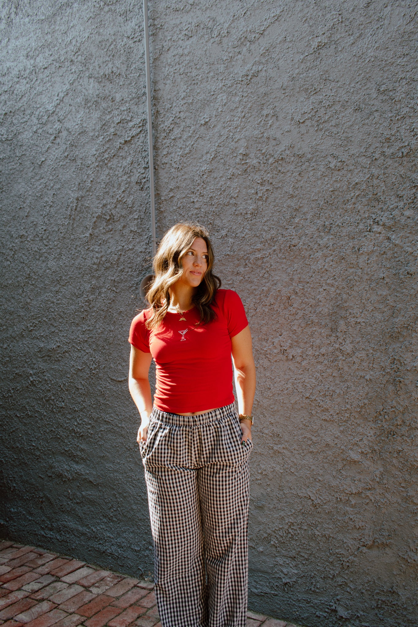 Maggie Relaxed Gingham Pants