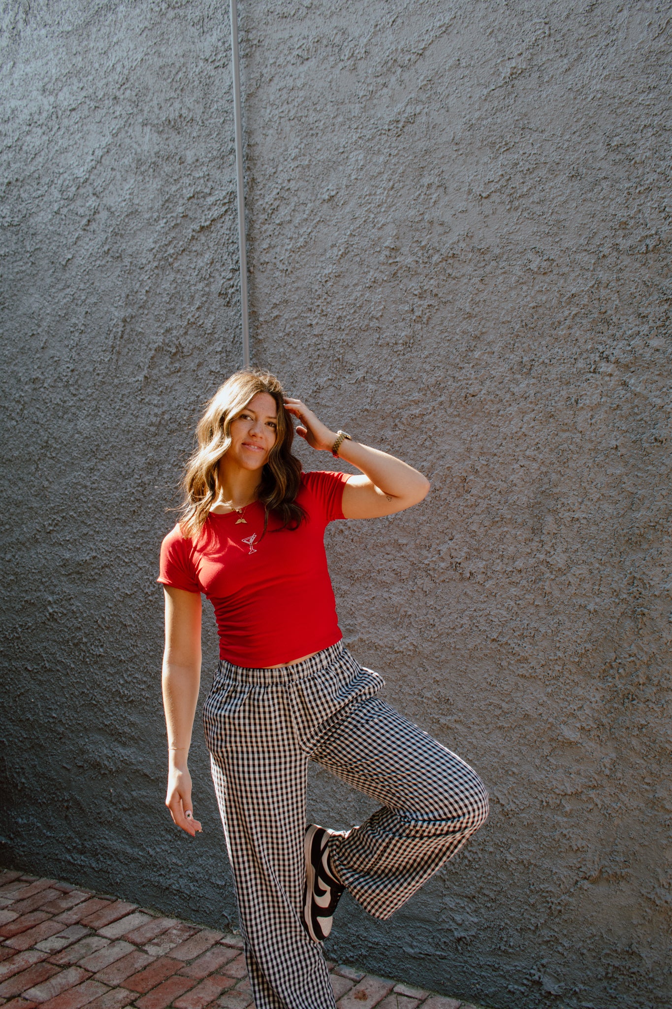 Maggie Relaxed Gingham Pants