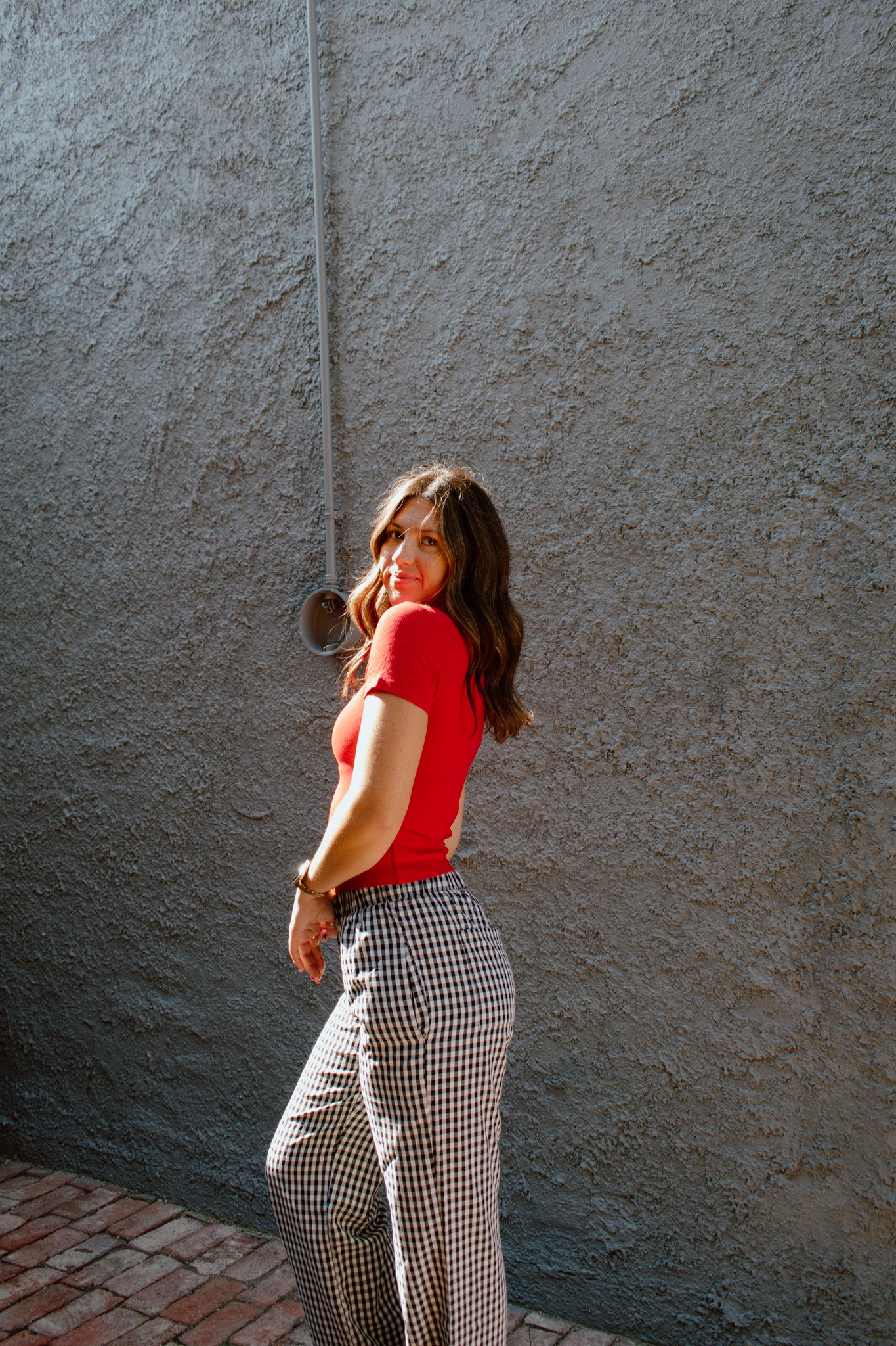 Maggie Relaxed Gingham Pants