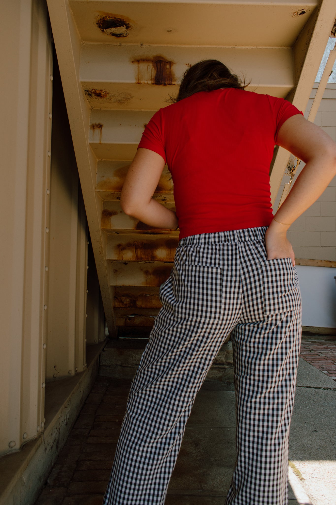 Maggie Relaxed Gingham Pants