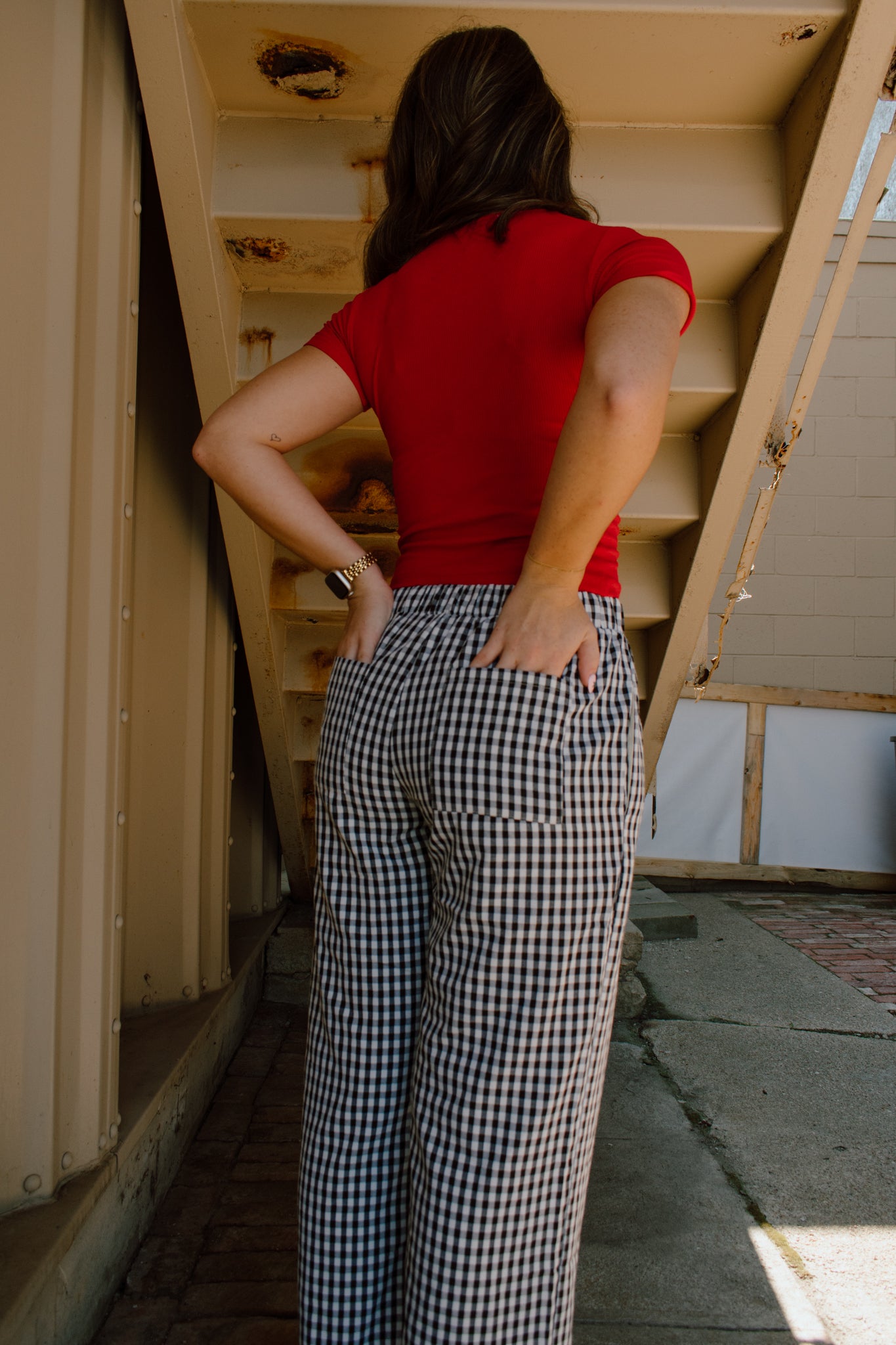 Maggie Relaxed Gingham Pants