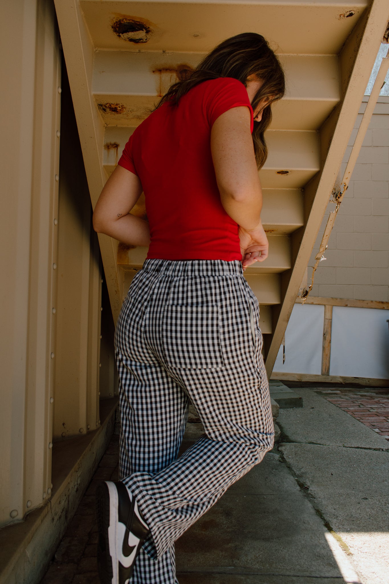 Maggie Relaxed Gingham Pants