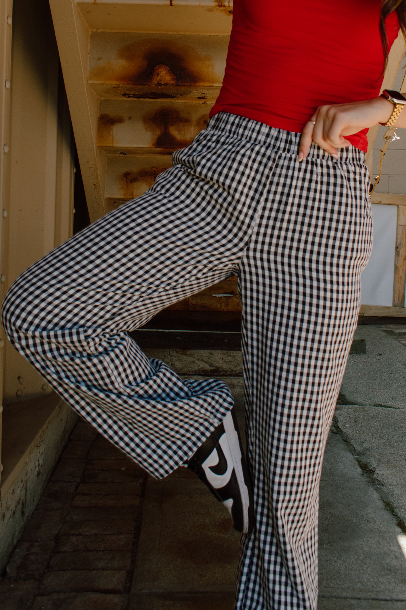 Maggie Relaxed Gingham Pants