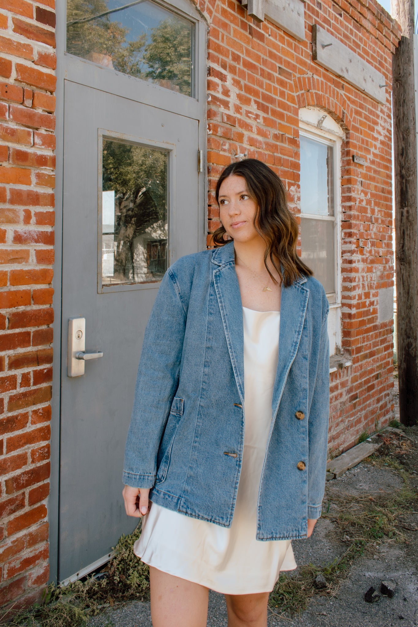 After Hours Denim Blazer