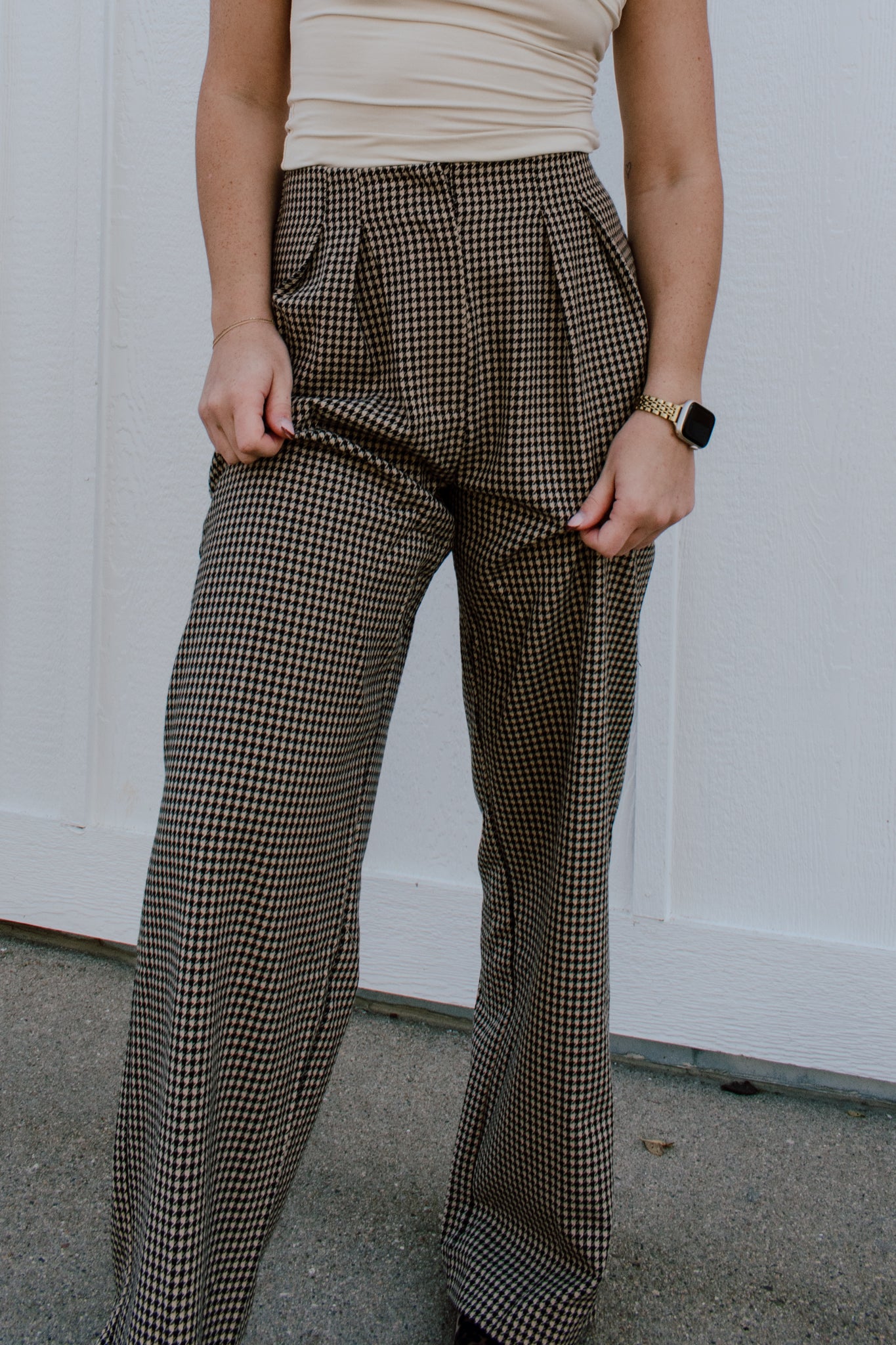 Birch Houndstooth Pants