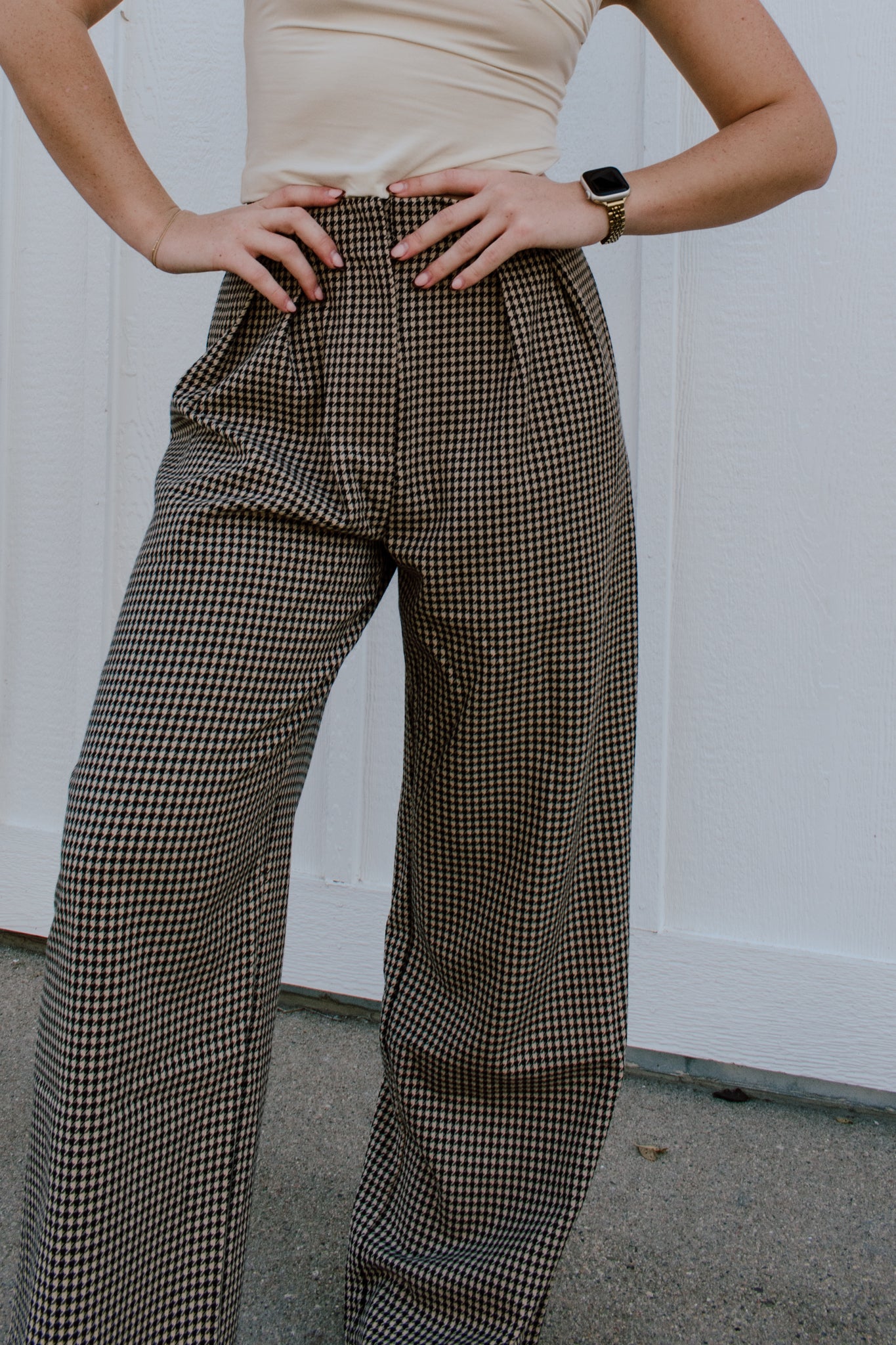 Birch Houndstooth Pants