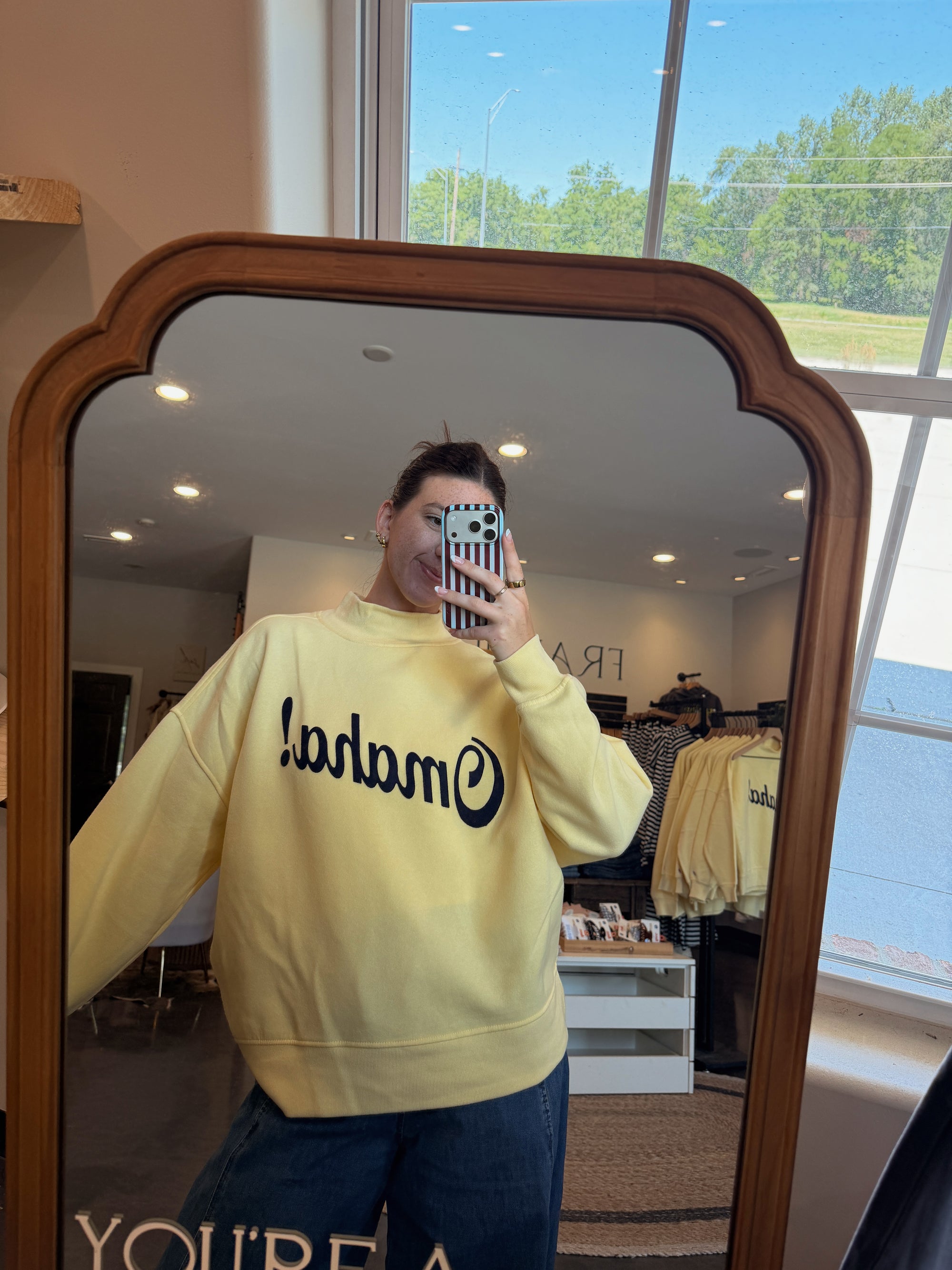 Omaha! Mockneck | Butter Yellow