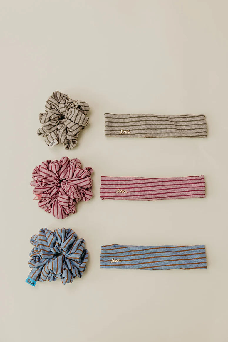 Striped Headband + Scrunchie Bundle