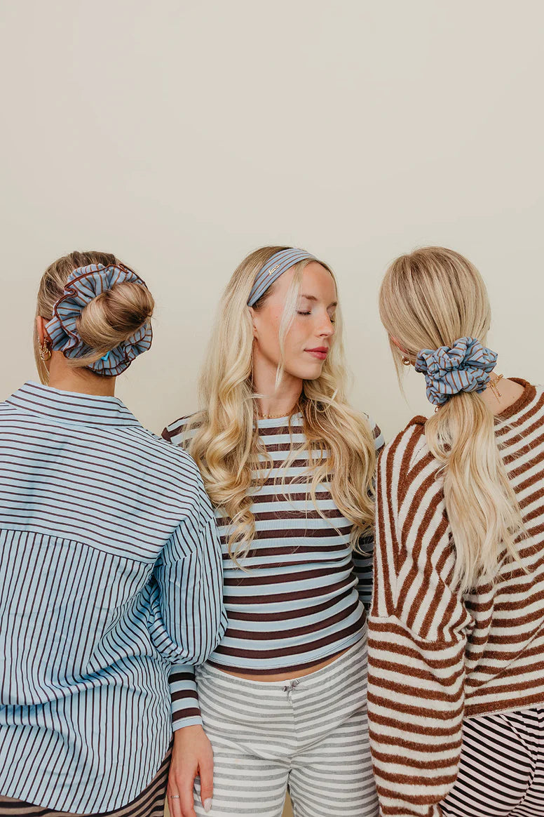 Striped Headband + Scrunchie Bundle