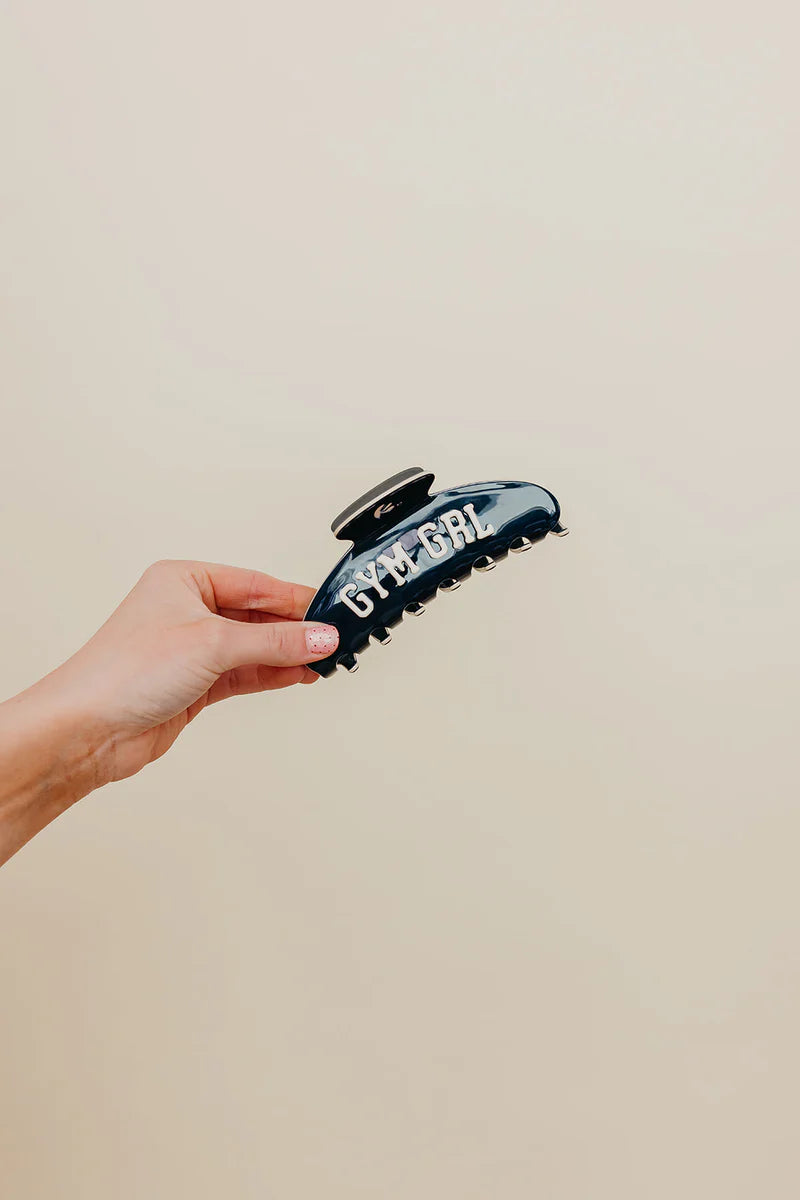 GYM GRL Claw - Navy + Cream