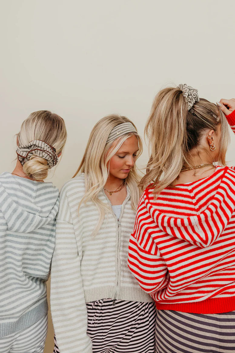Striped Headband + Scrunchie Bundle
